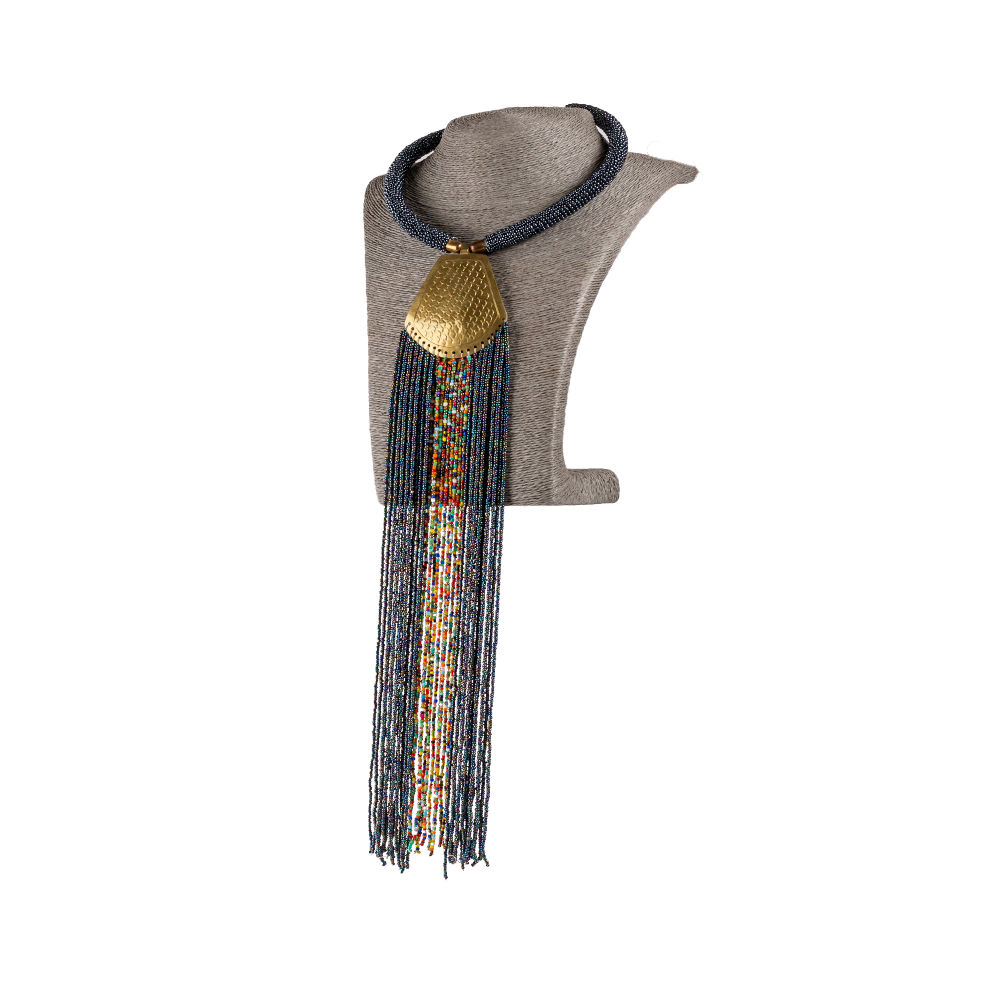 Kenyan Hand Beaded Rain Necklace