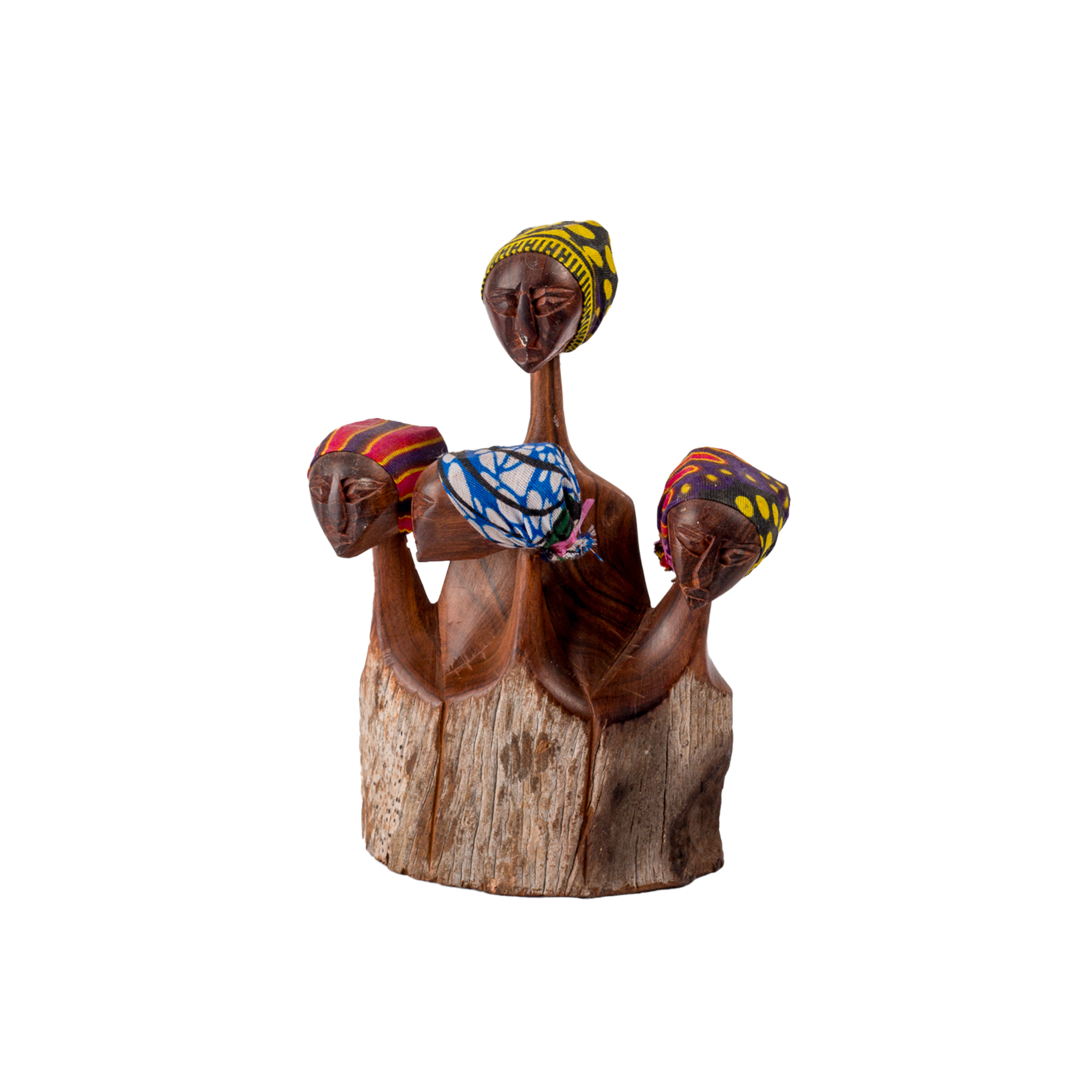 Makonde Tribe Carved Sandalwood Figures