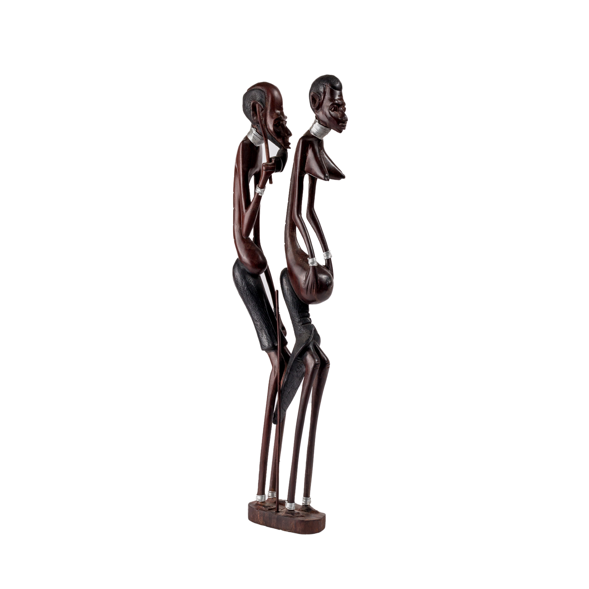 Hand Carved Congolese Luba Figures