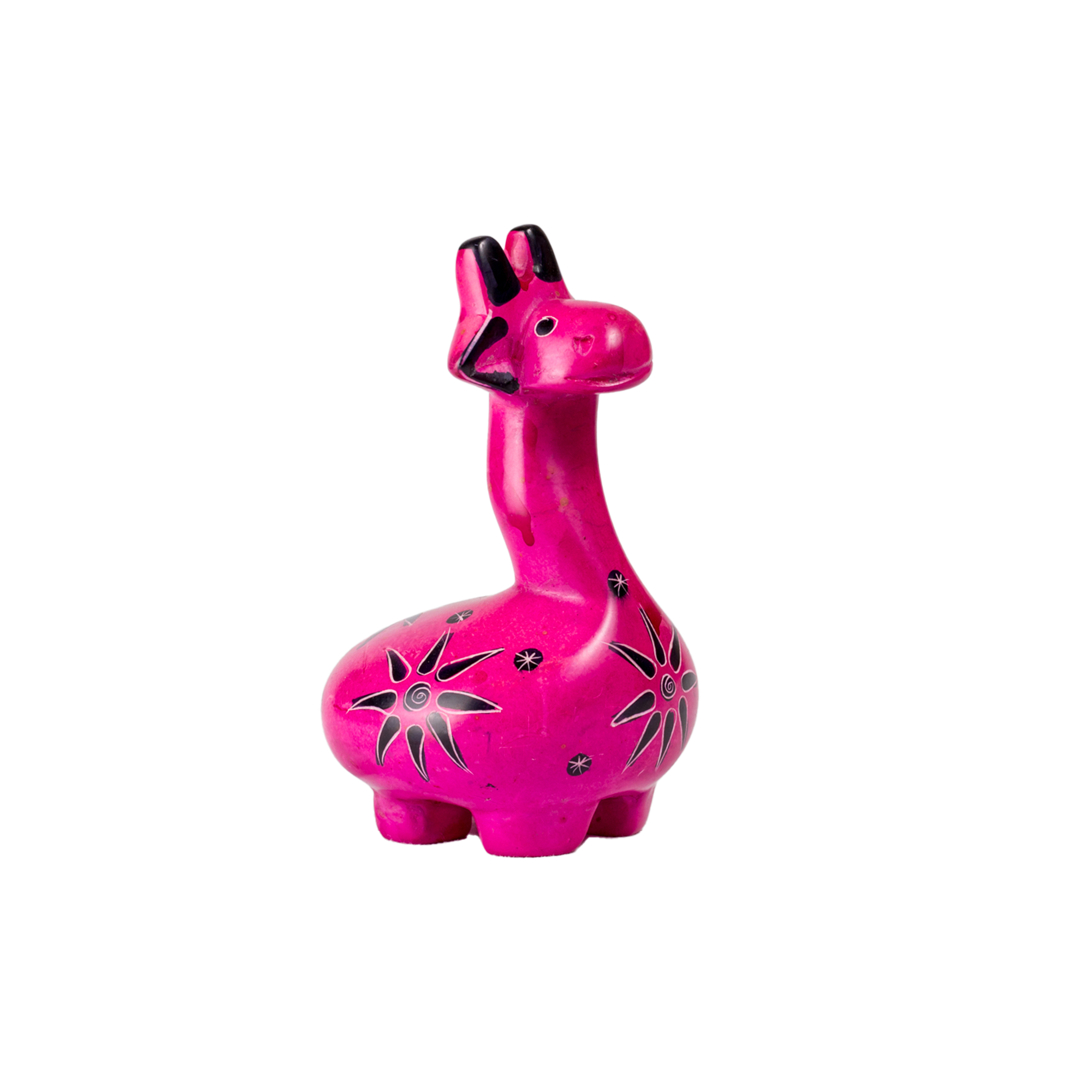 Colourful Soapstone Giraffe Sculpture (XL)