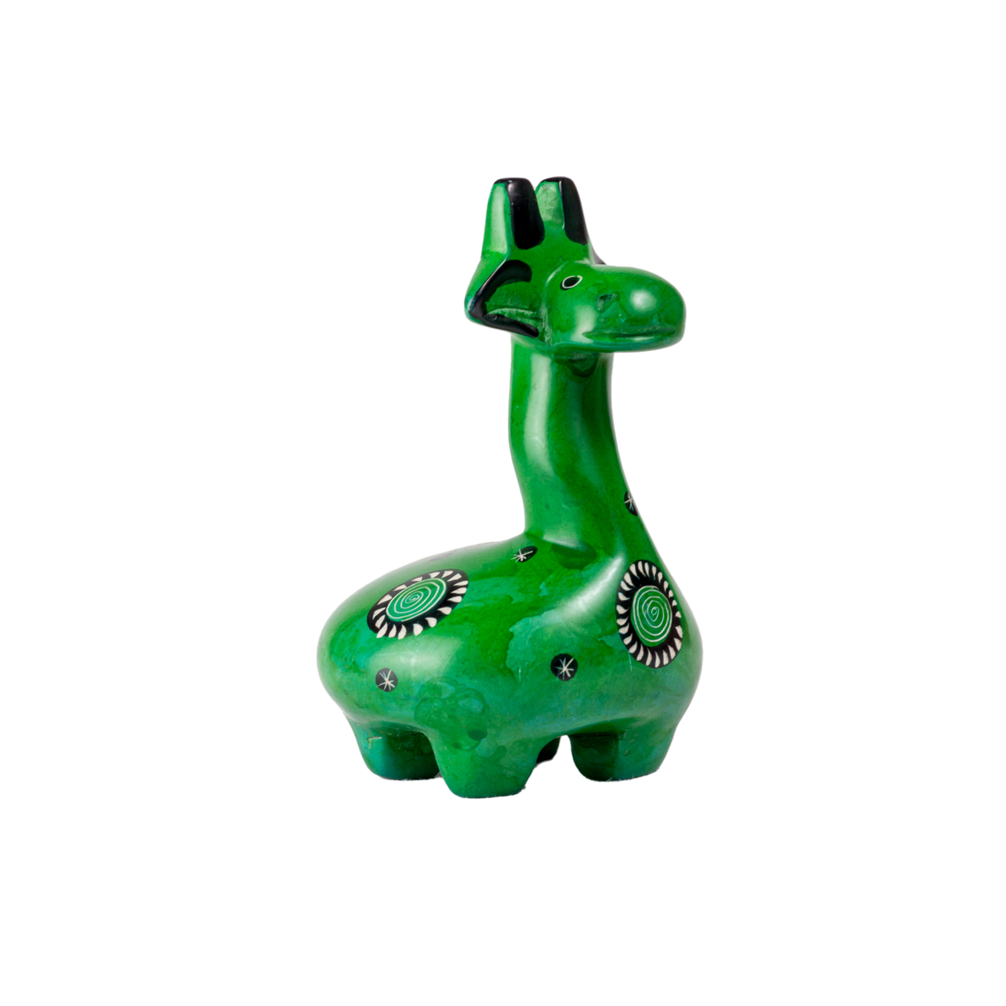 Colourful Soapstone Giraffe Sculpture (XL)