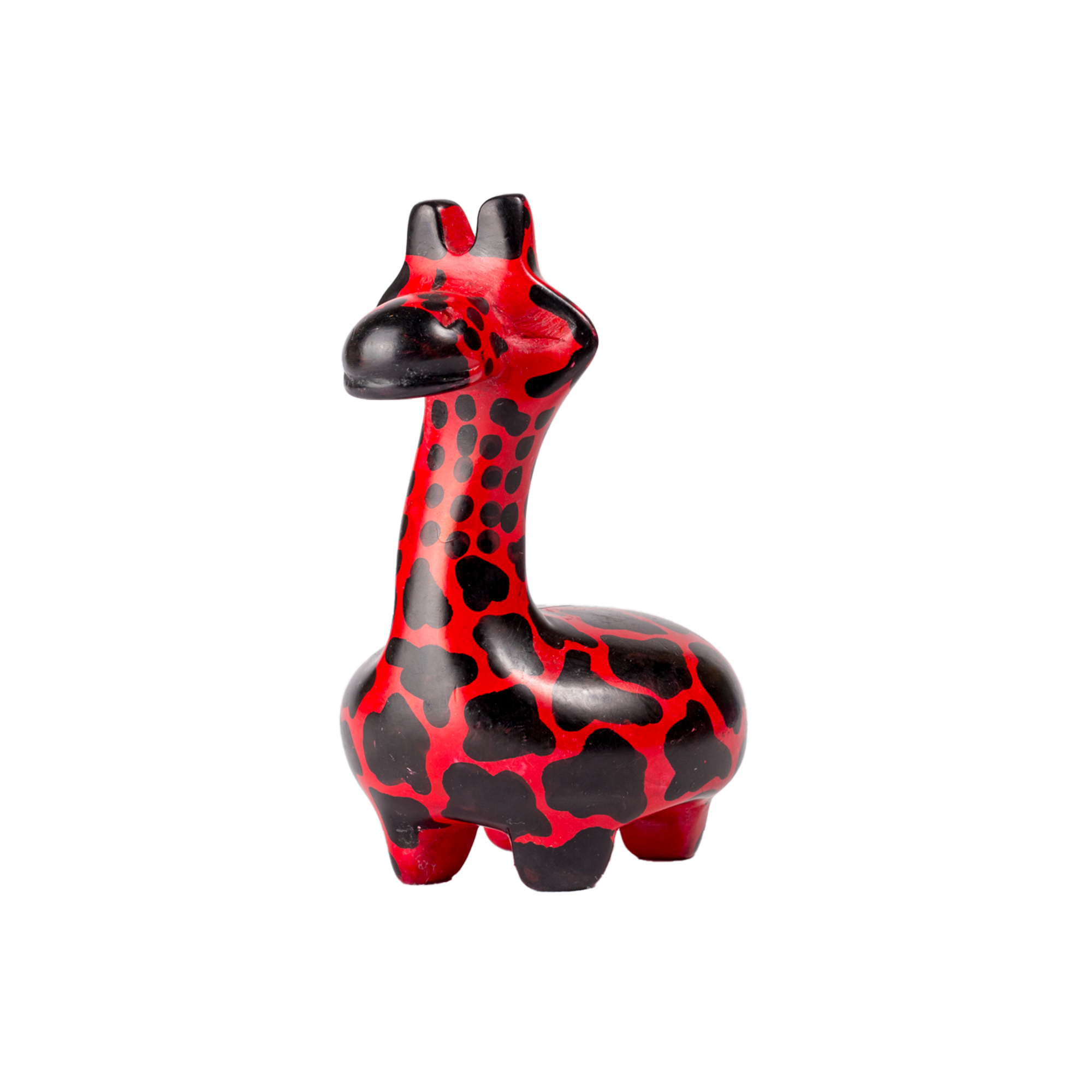 Colourful Soapstone Giraffe Sculpture (XL)