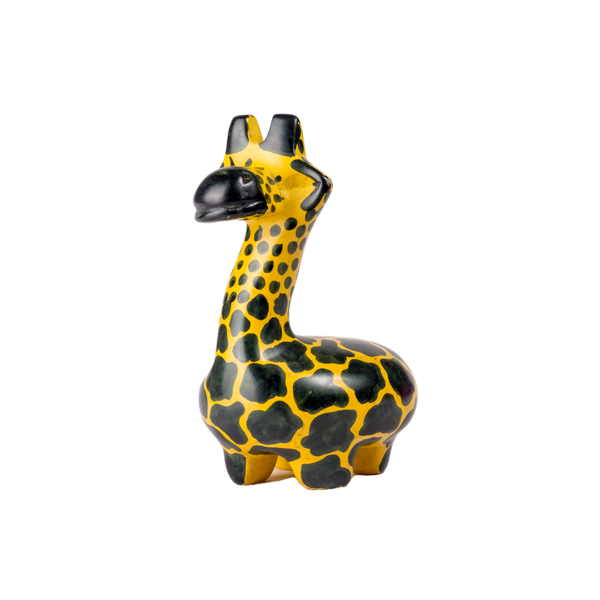 Colourful Soapstone Giraffe Sculpture (XL)