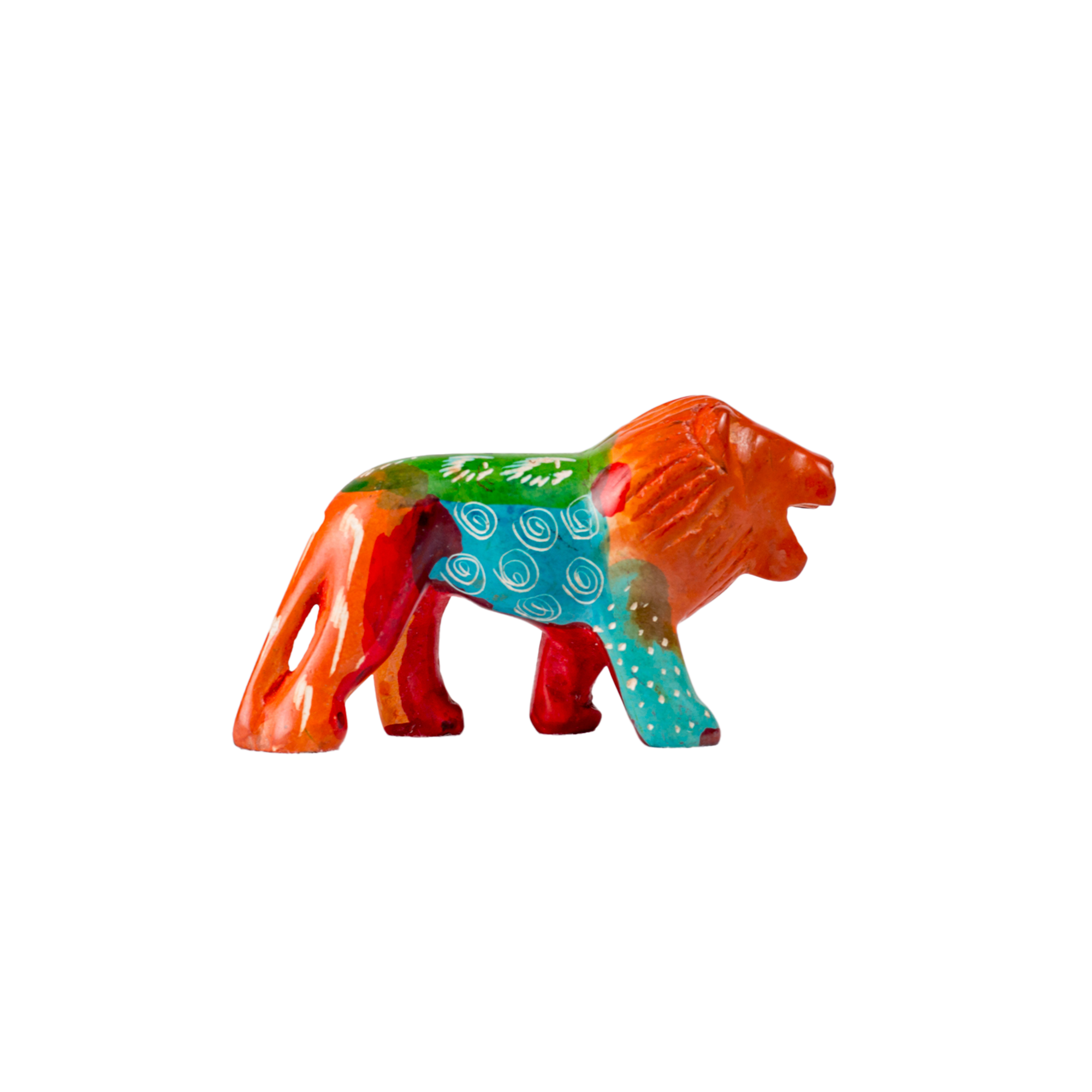 Colourful Soapstone Animal Figurines (L)