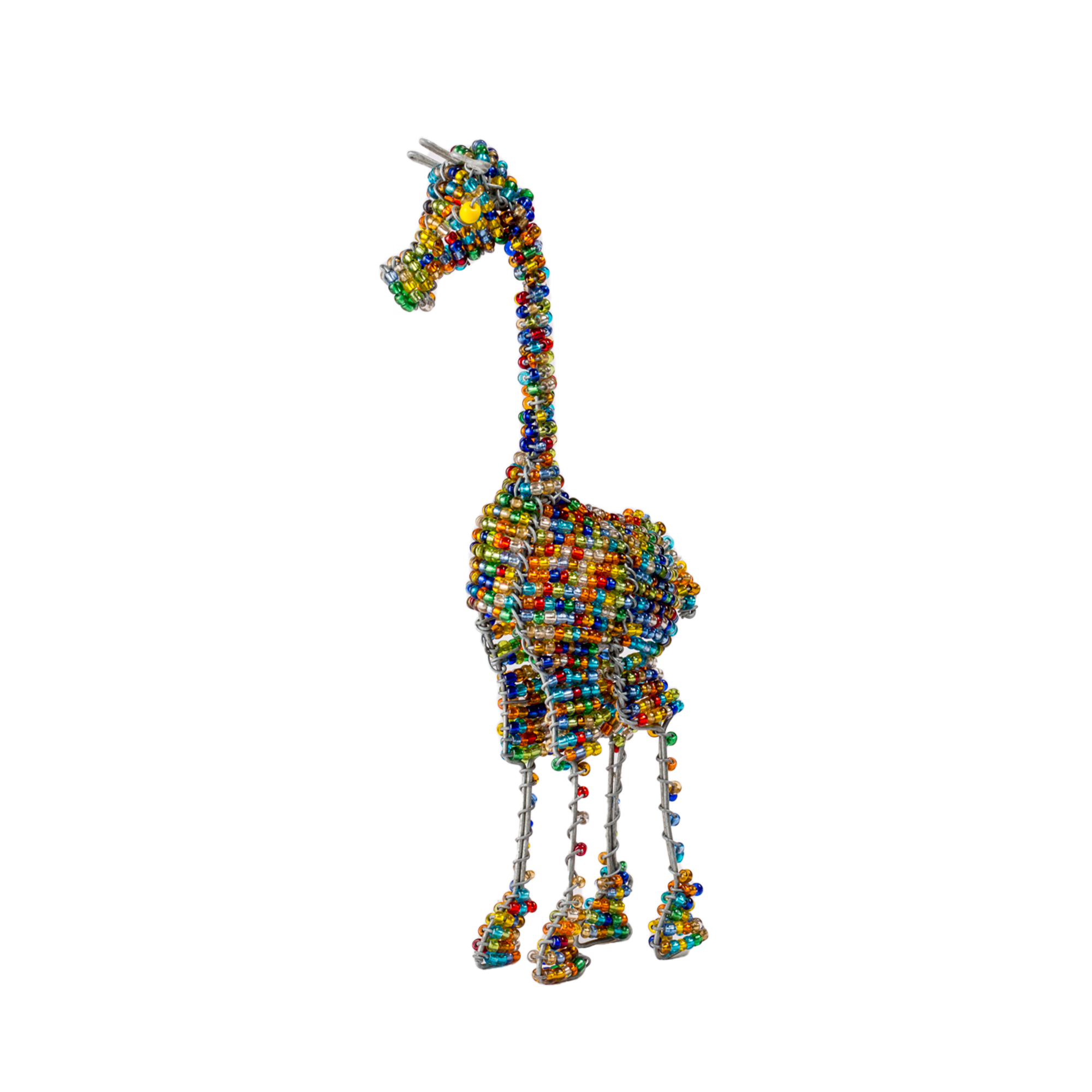 Medium Beaded Wire Giraffe