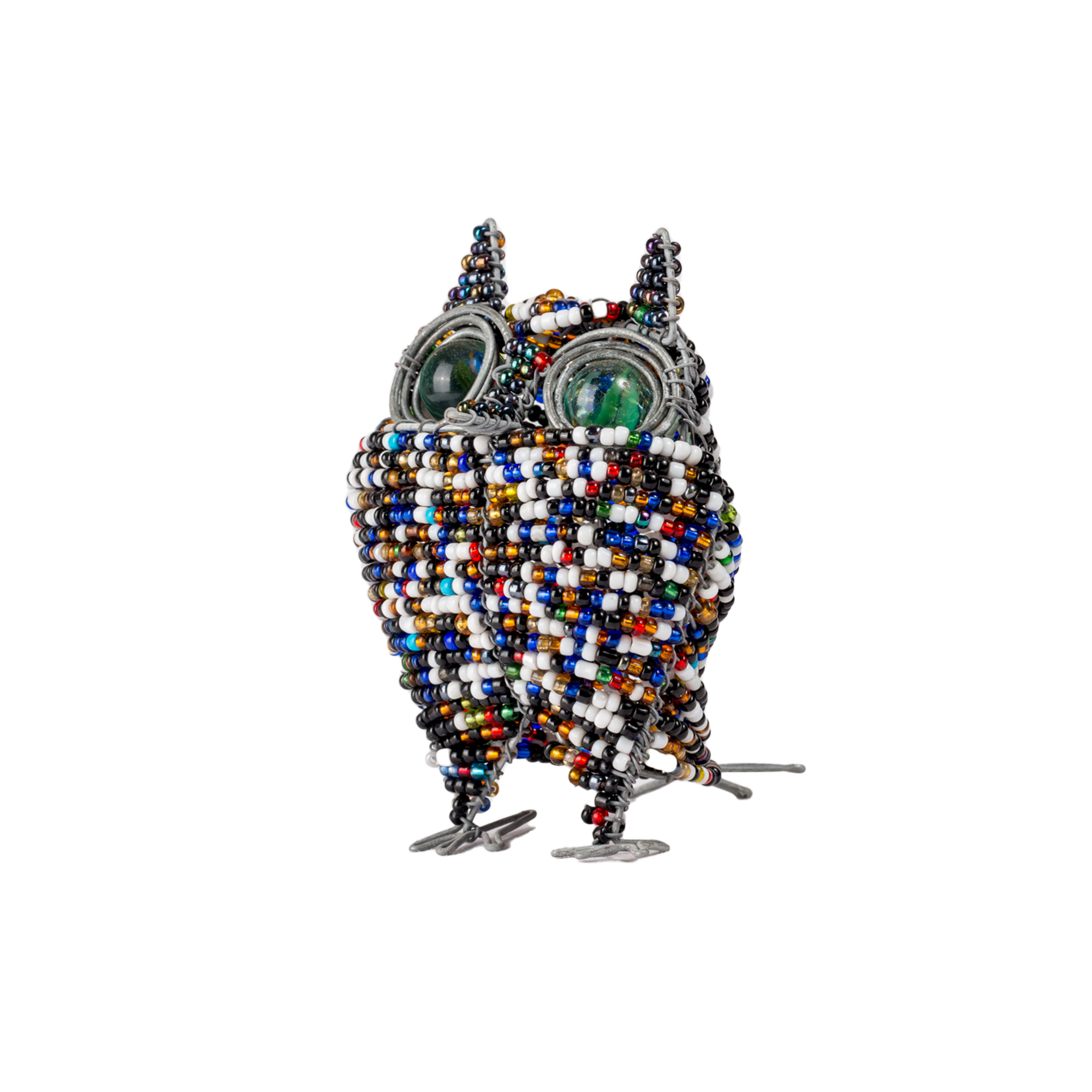 Medium Beaded Wire Owl