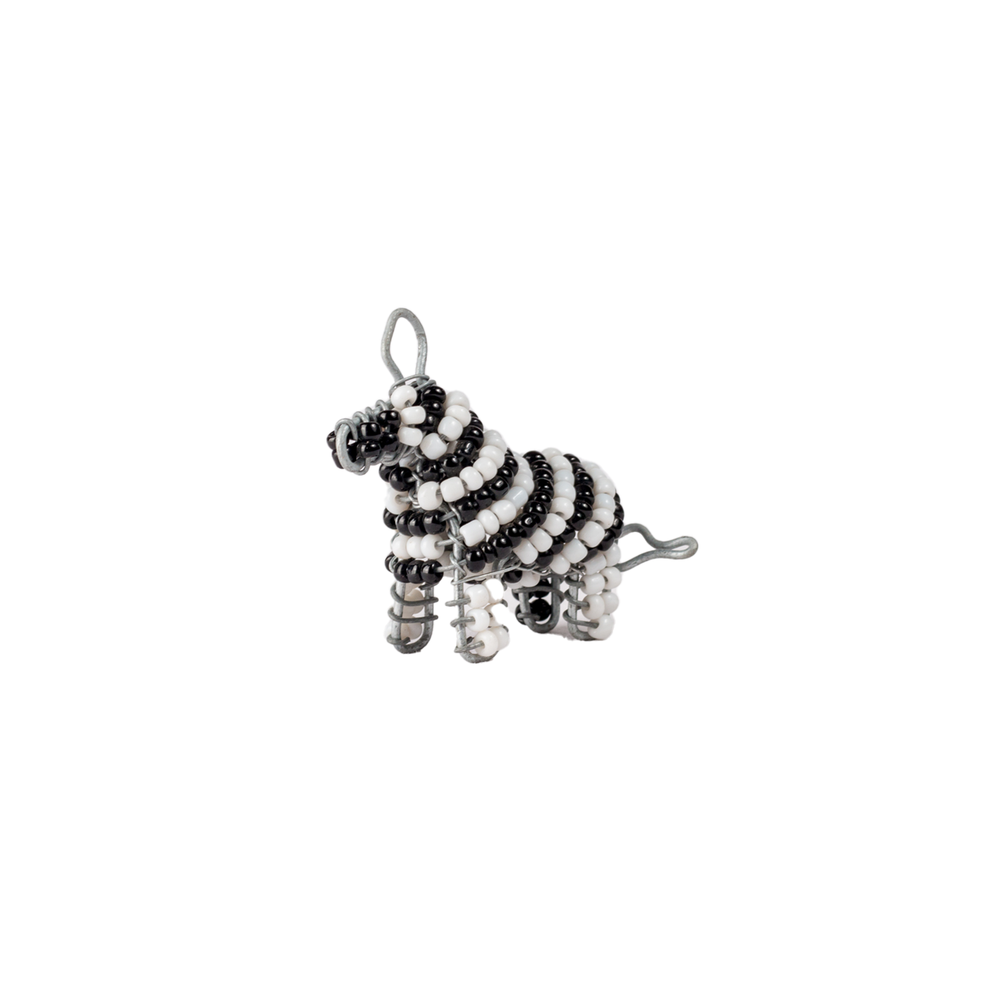 X-Small Beaded Wire Zebra