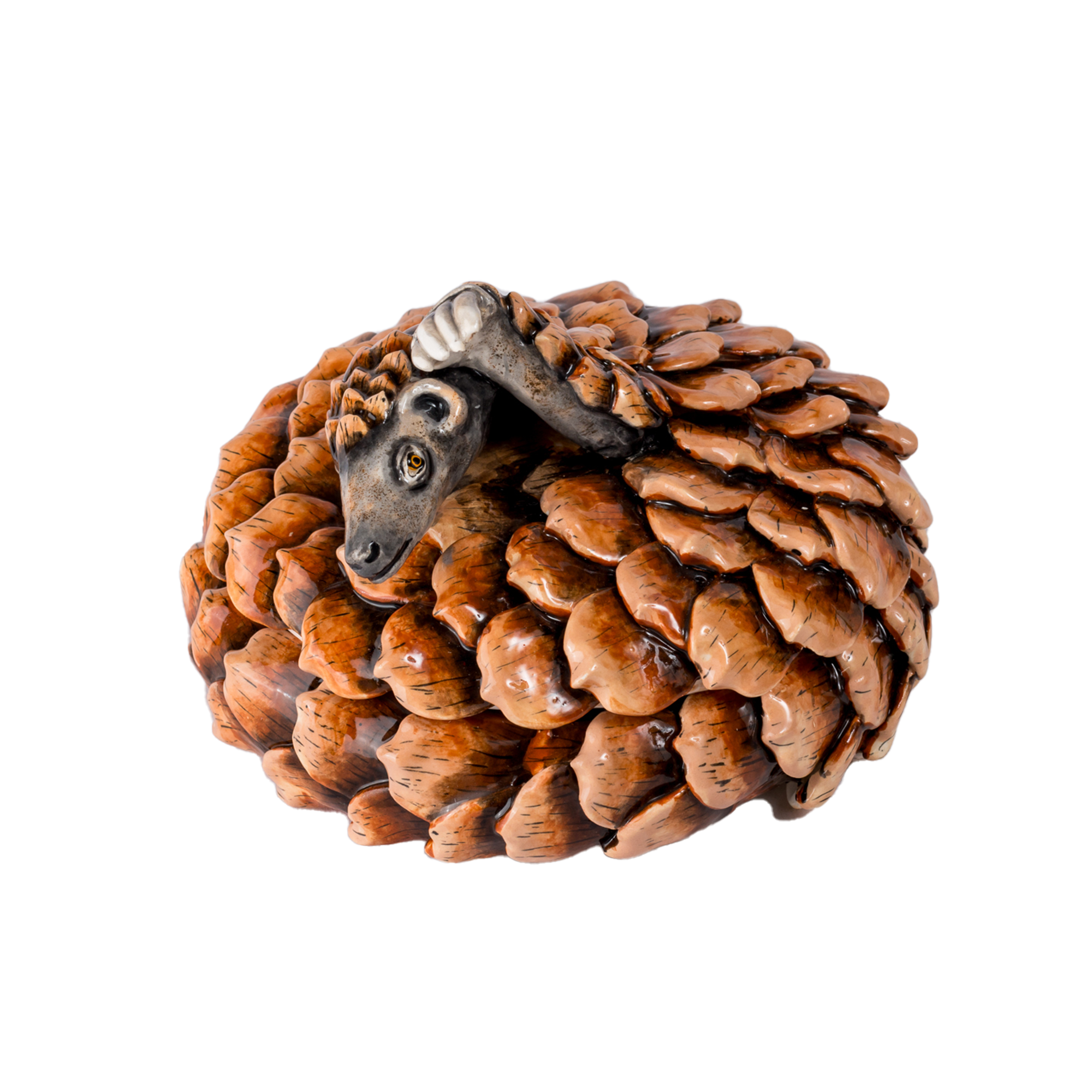 3D Ceramic Pangolin Jewellery Box