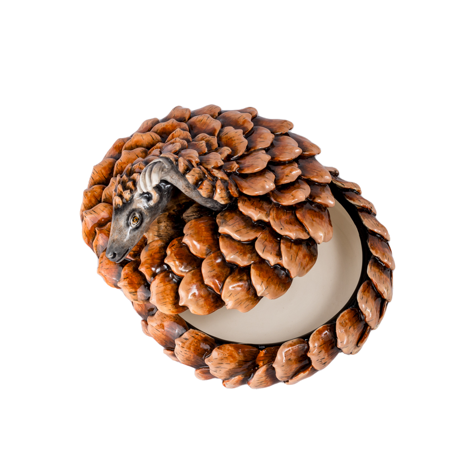 3D Ceramic Pangolin Jewellery Box