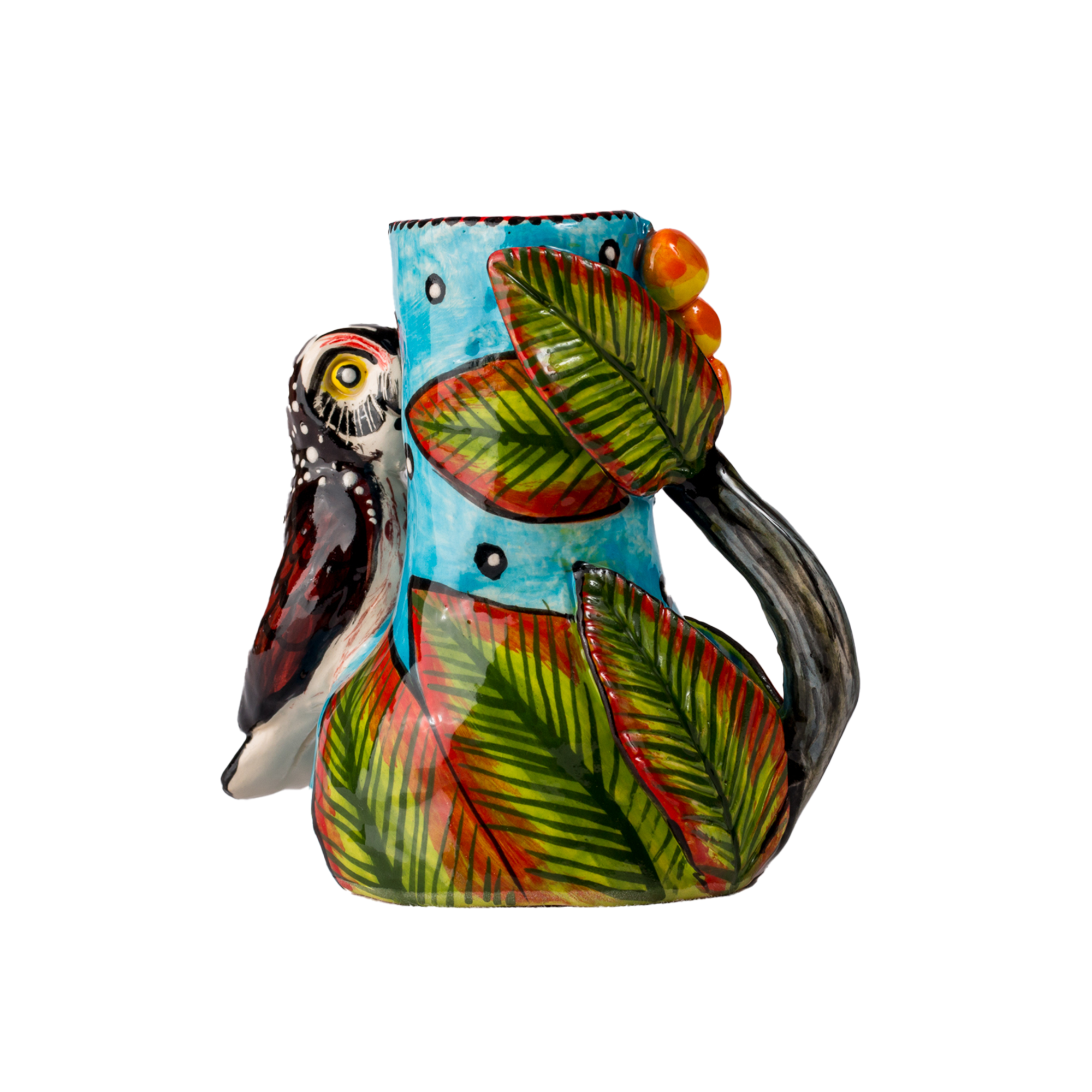 3D Ceramic Owl Candle Holder