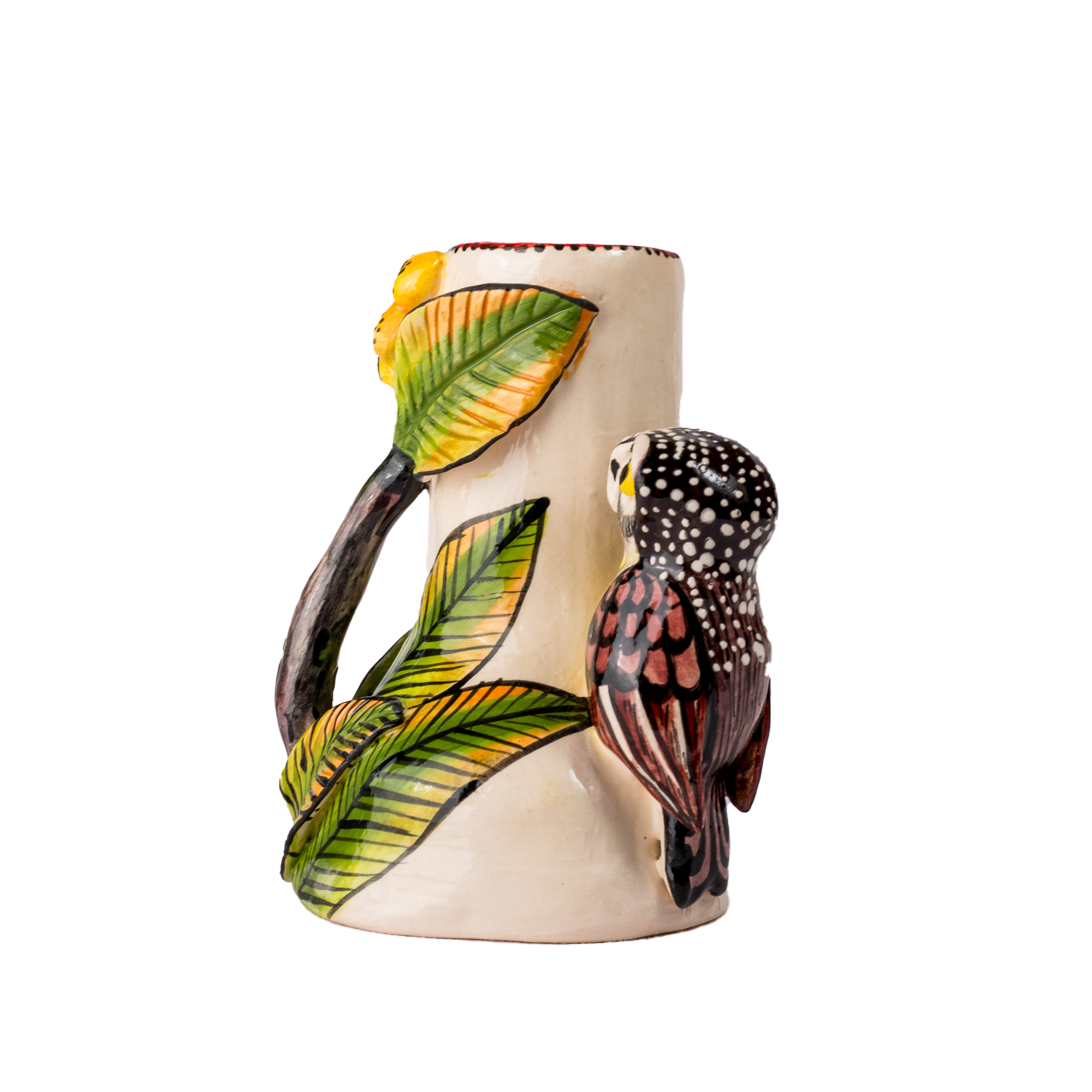 3D Ceramic Owl Candle Holder