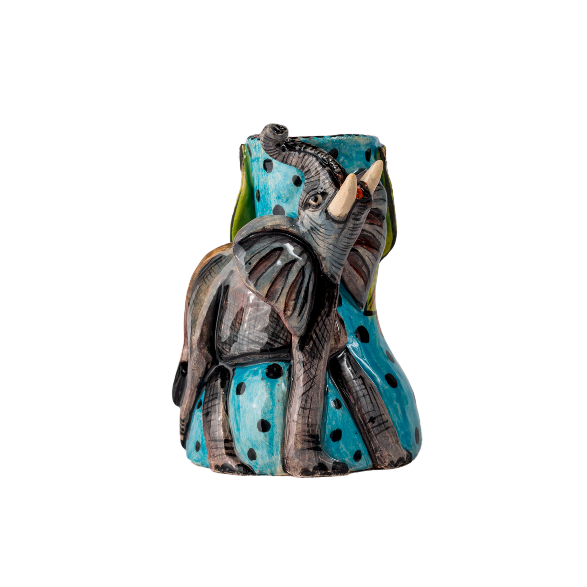 3D Ceramic Elephant Candle Holder