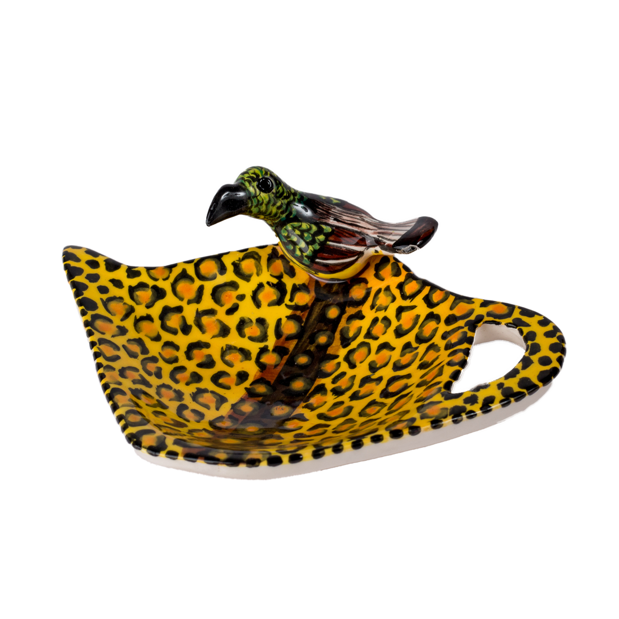 3D Ceramic Small Bird Teabag Holder
