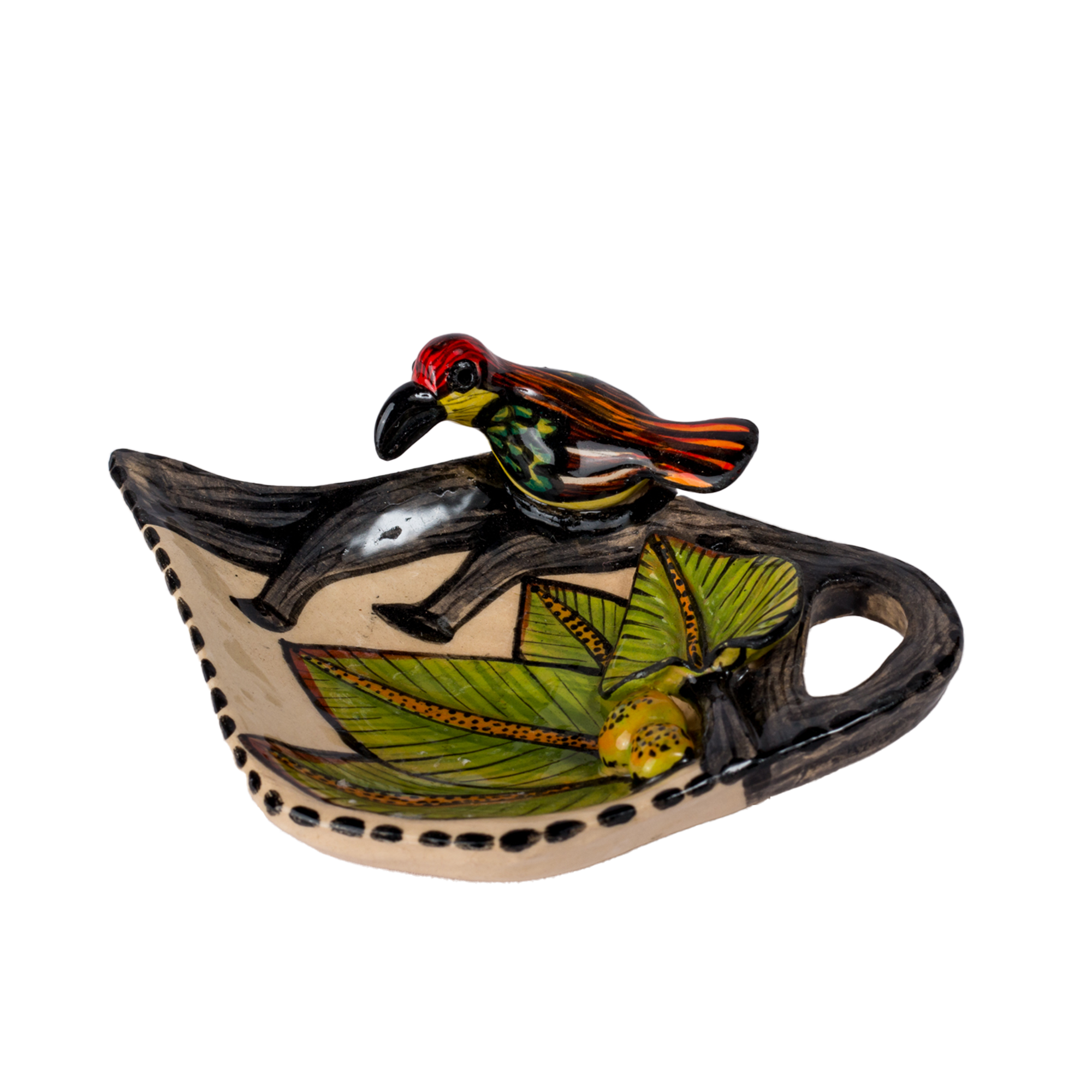3D Ceramic Small Bird Teabag Holder