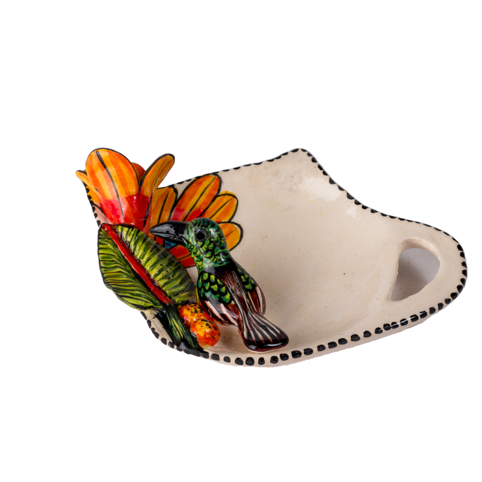3D Ceramic Small Bird Teabag Holder
