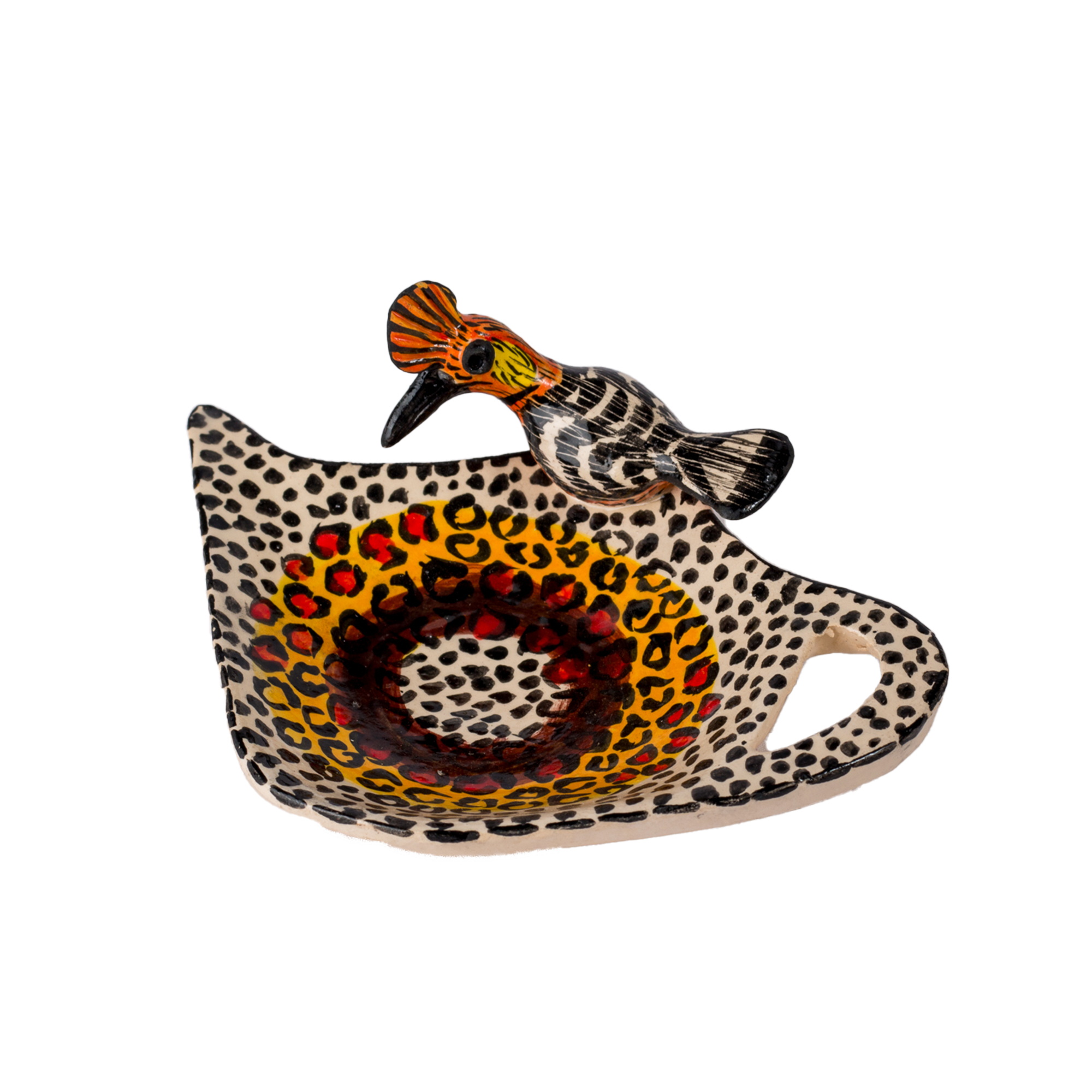 3D Ceramic Small Bird Teabag Holder