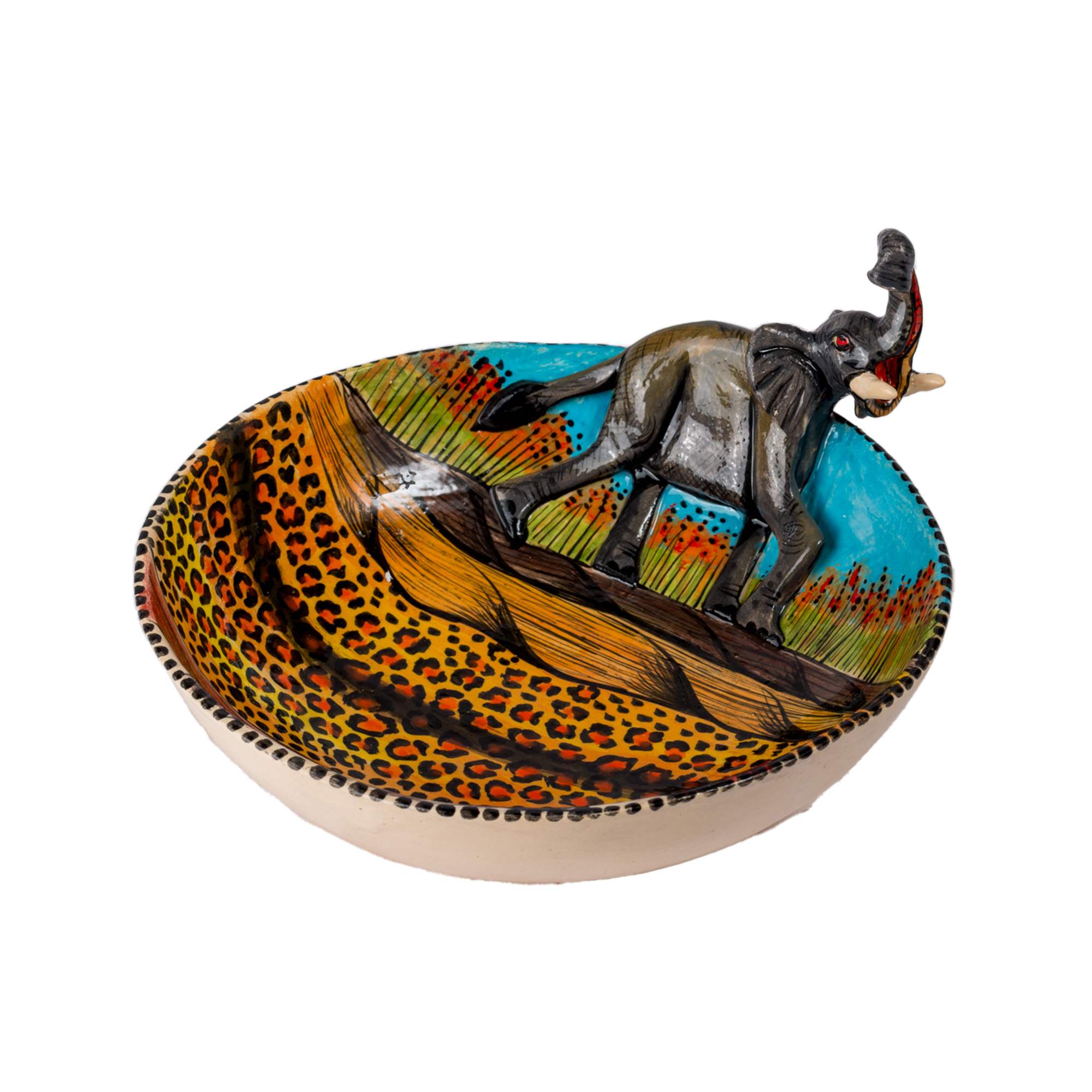 3D Animated Ceramic Elephant Bowl