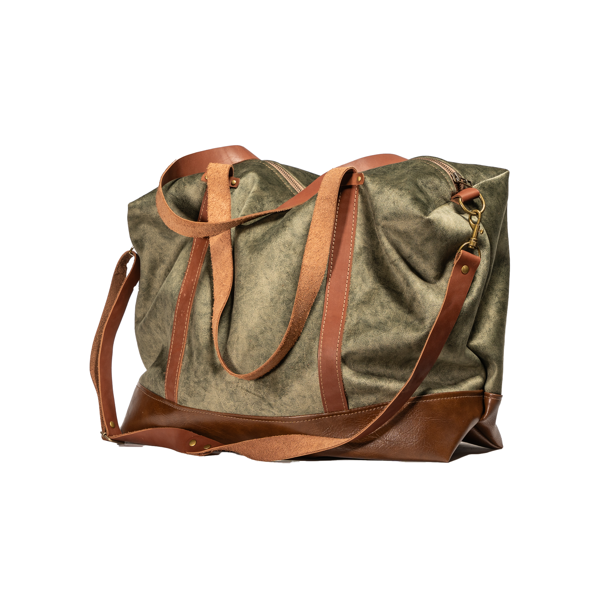 Large Handmade Duffle Bag