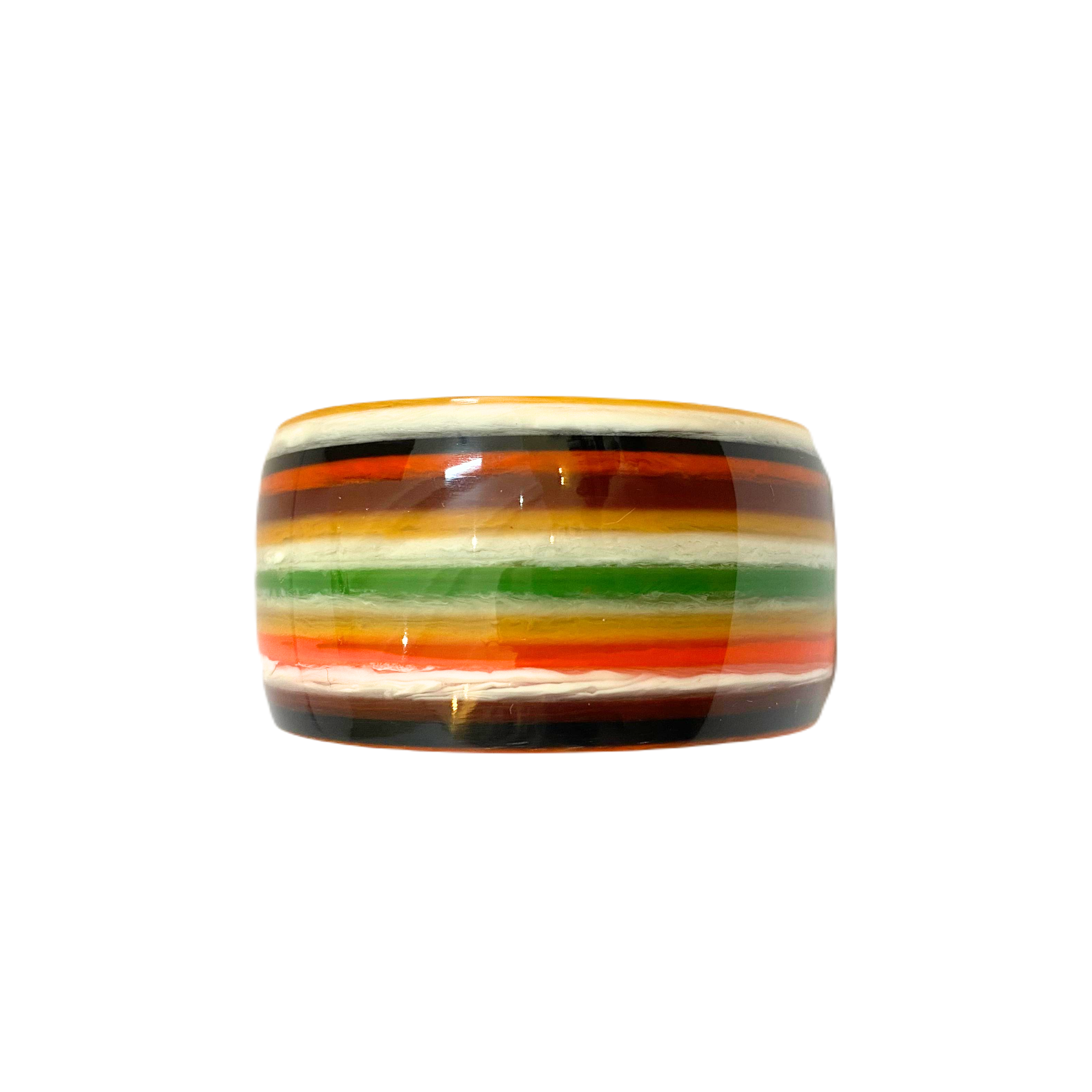 Christy Striped Resin Bangle