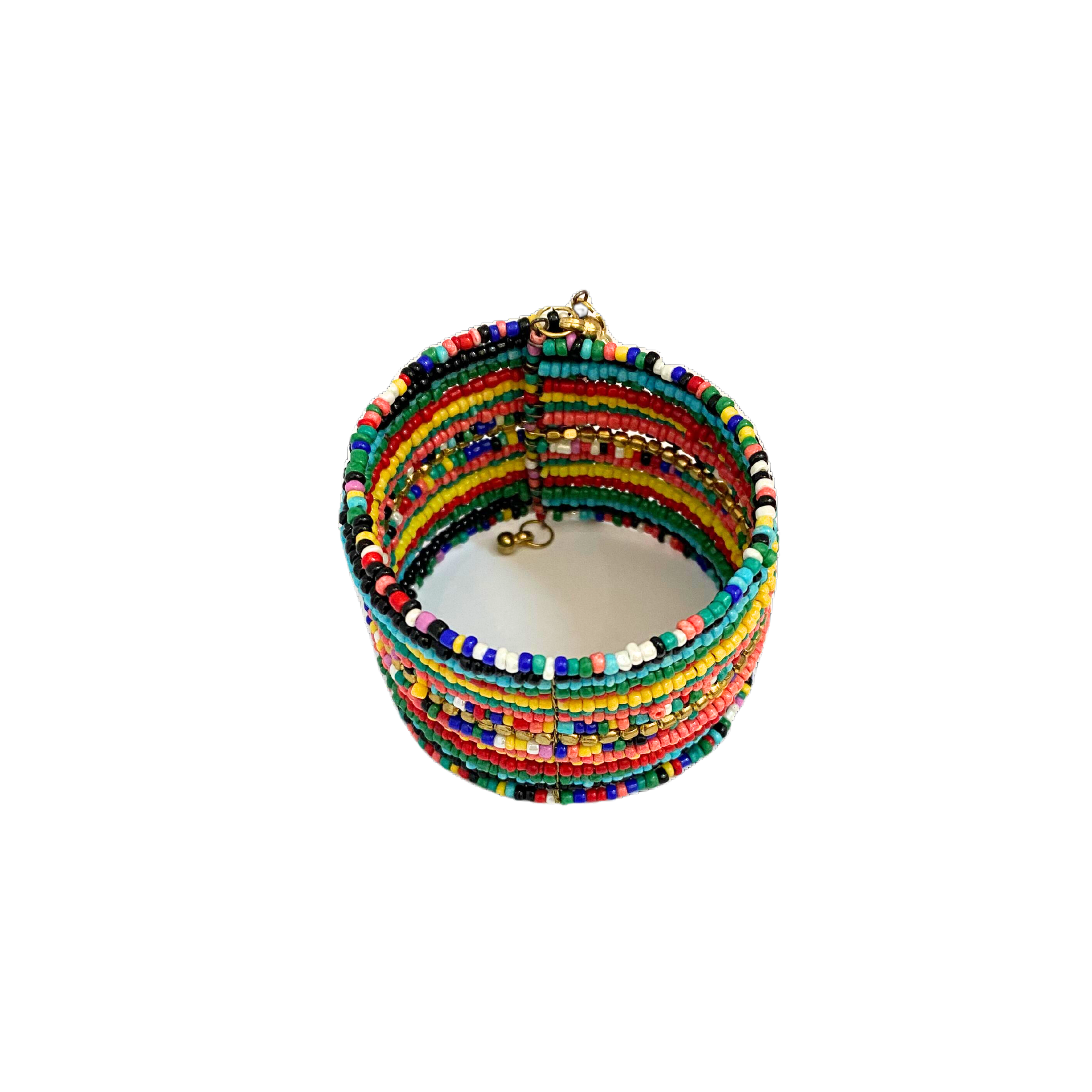Toni Multicolour Beaded Cuff Wire Bangle