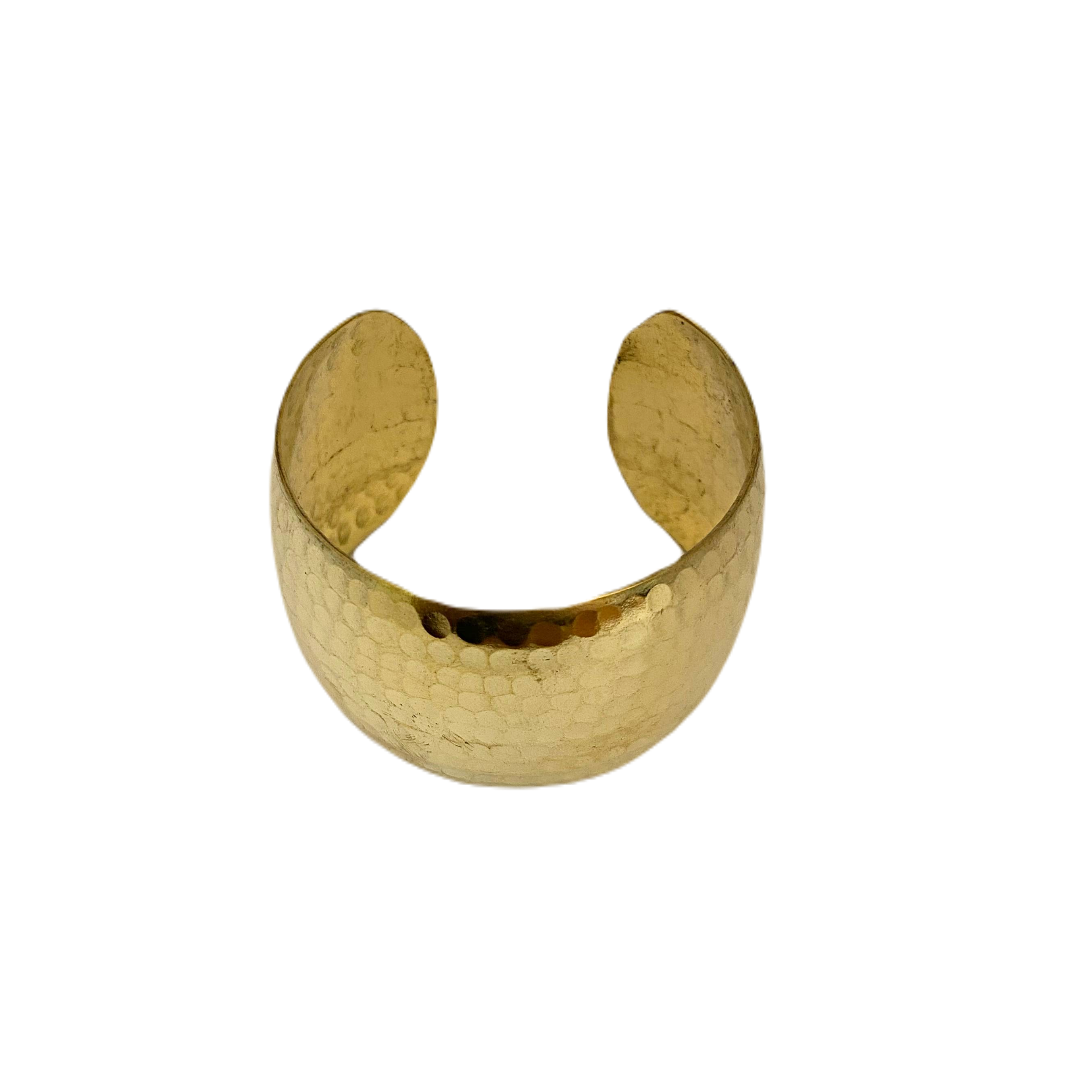 Mbili Brass Dimple Cuffs