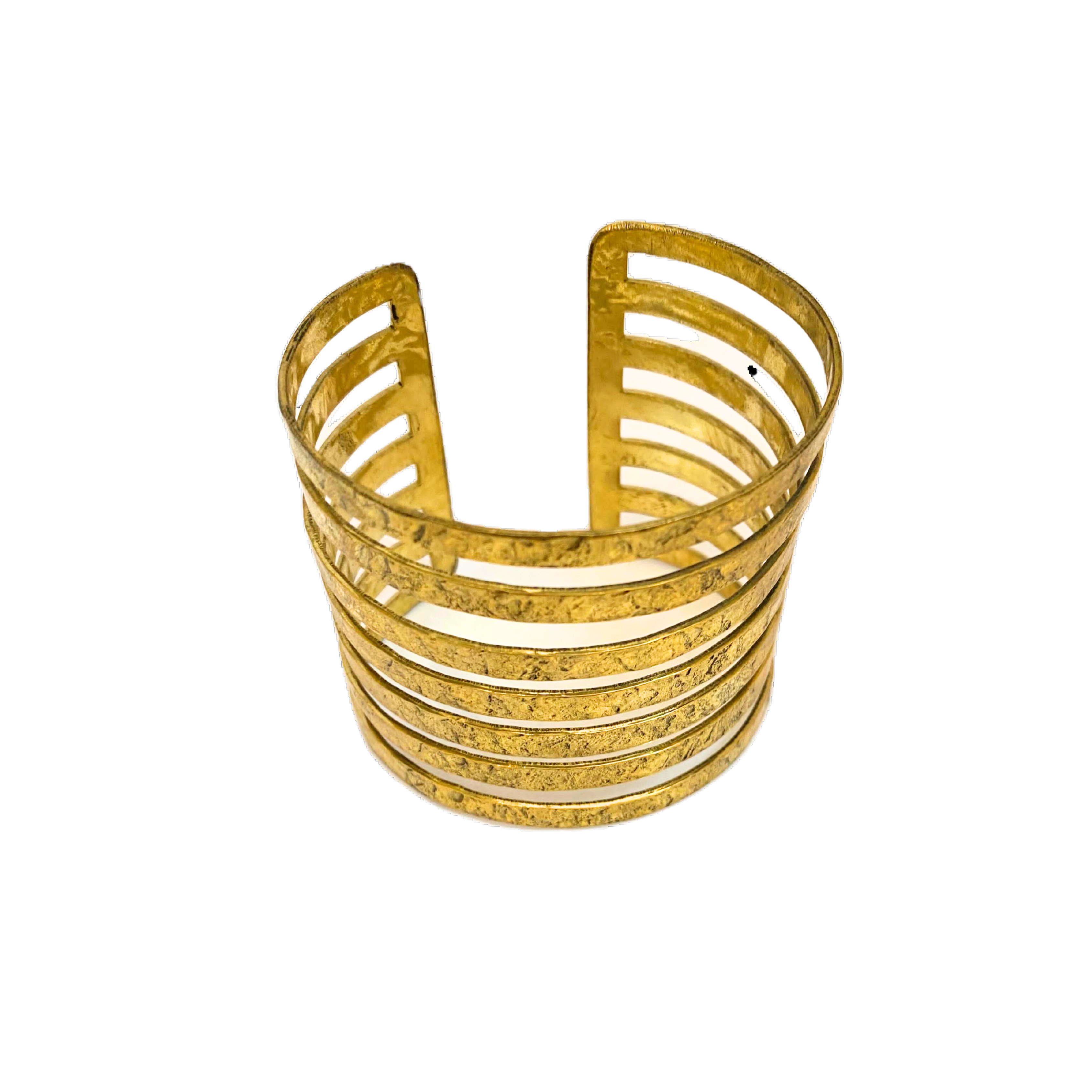 Eva Brass 6 Stamped Bracelet