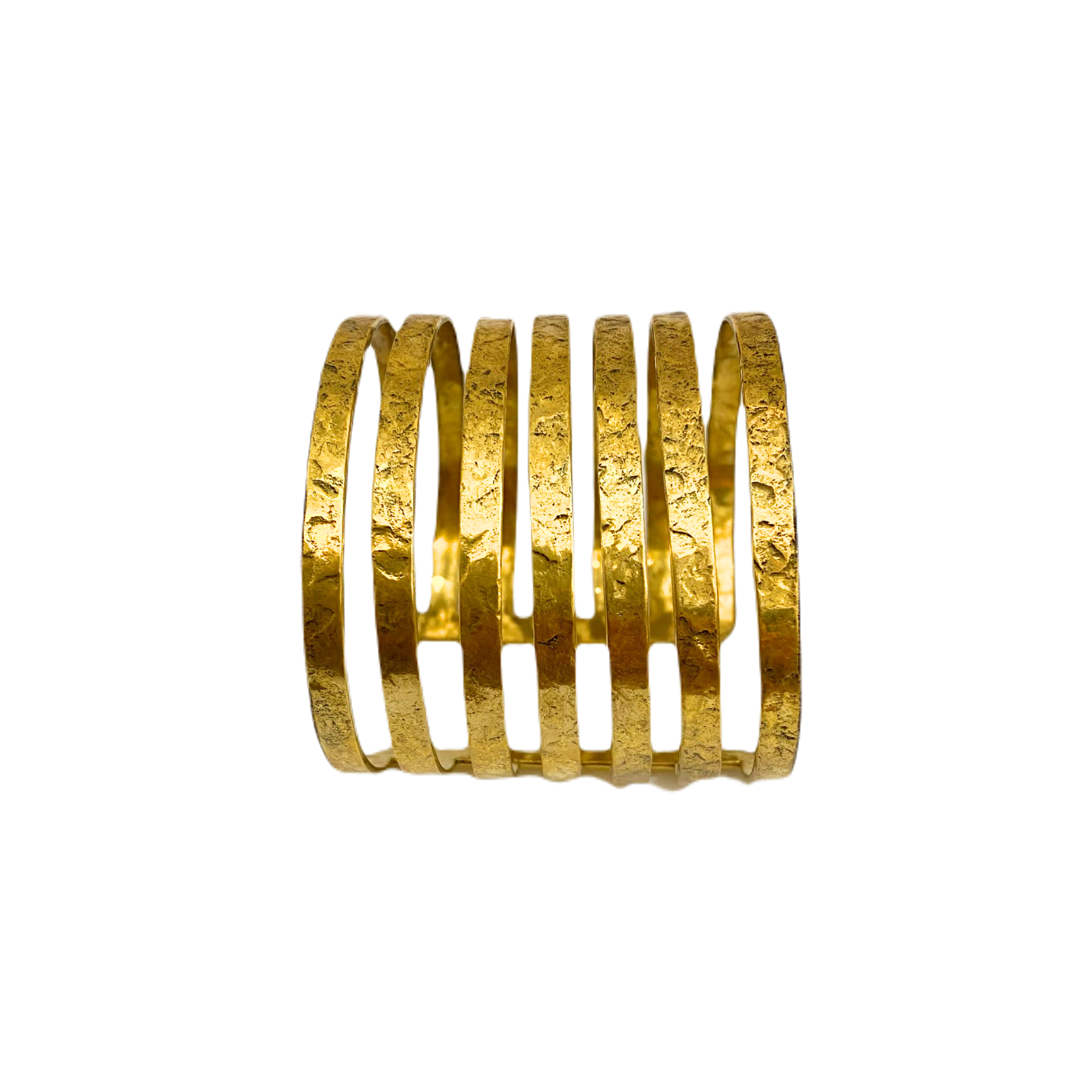 Eva Brass 6 Stamped Bracelet