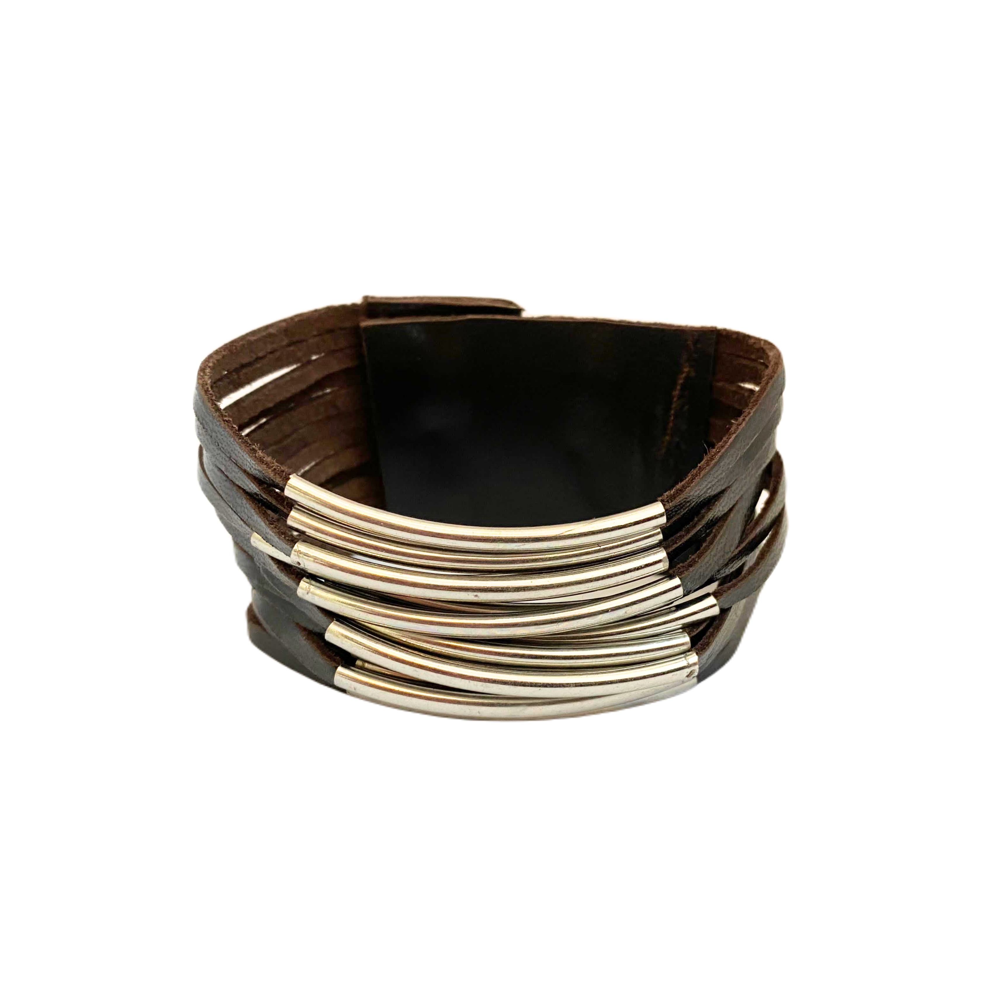 Barnie Piped Leather Bracelet