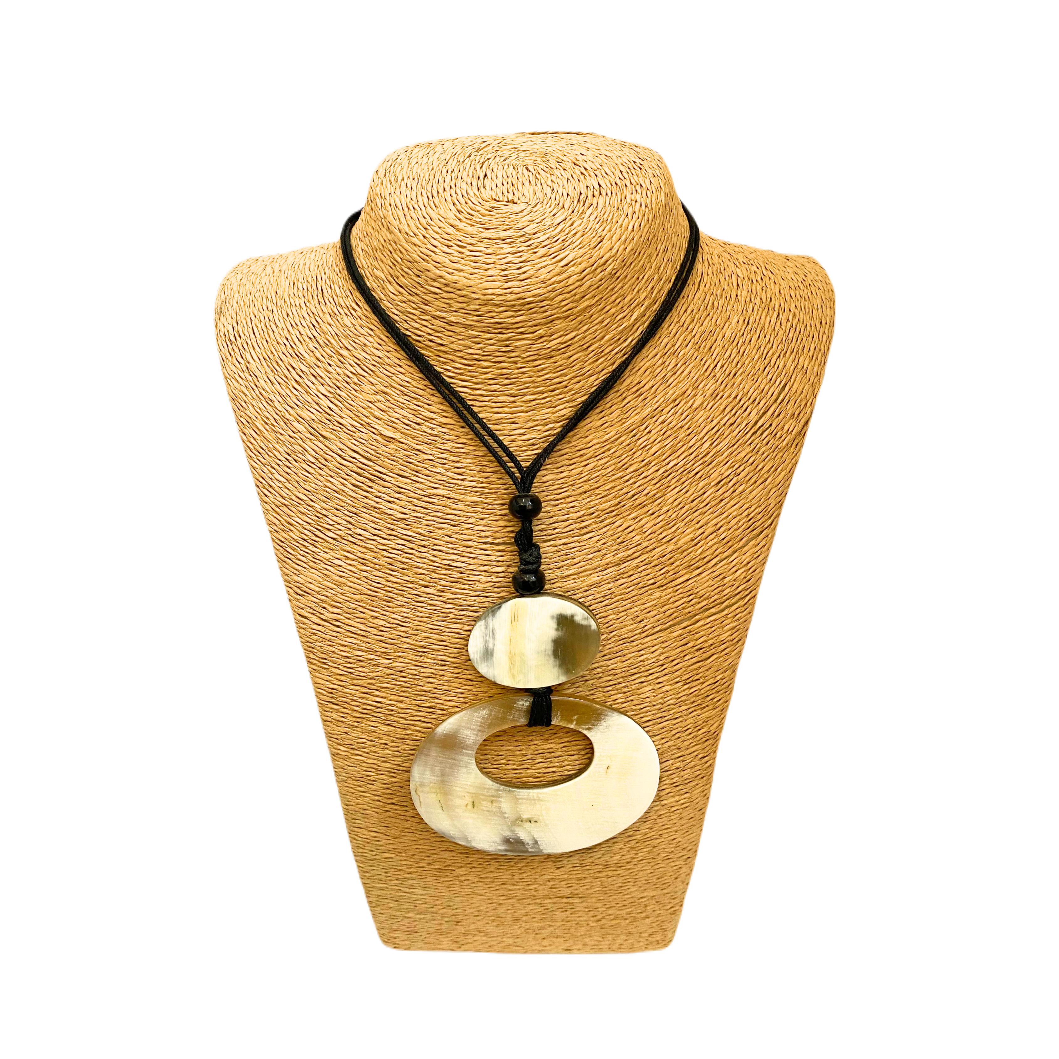 Ina Oval Horn Pendant