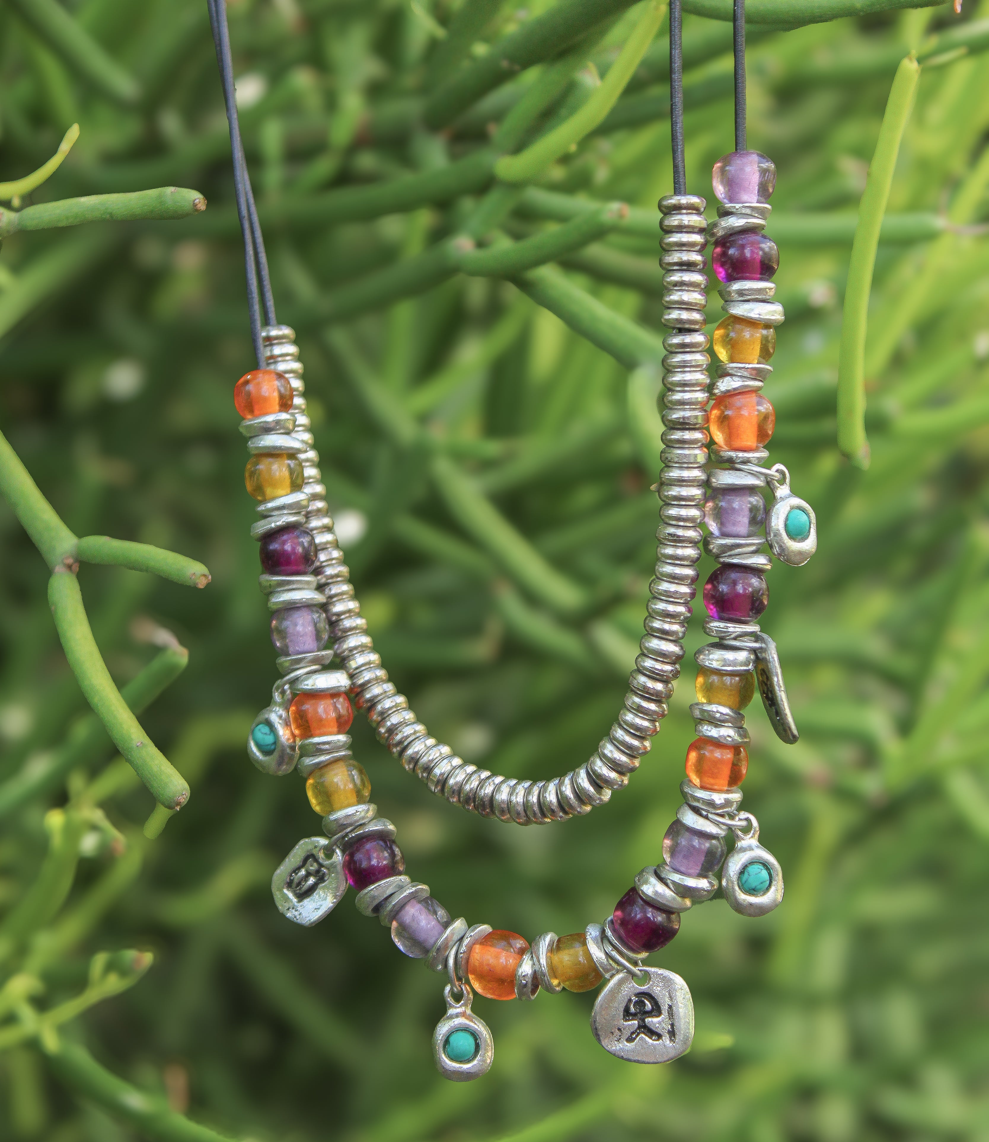 Comi Silver Charm Necklace