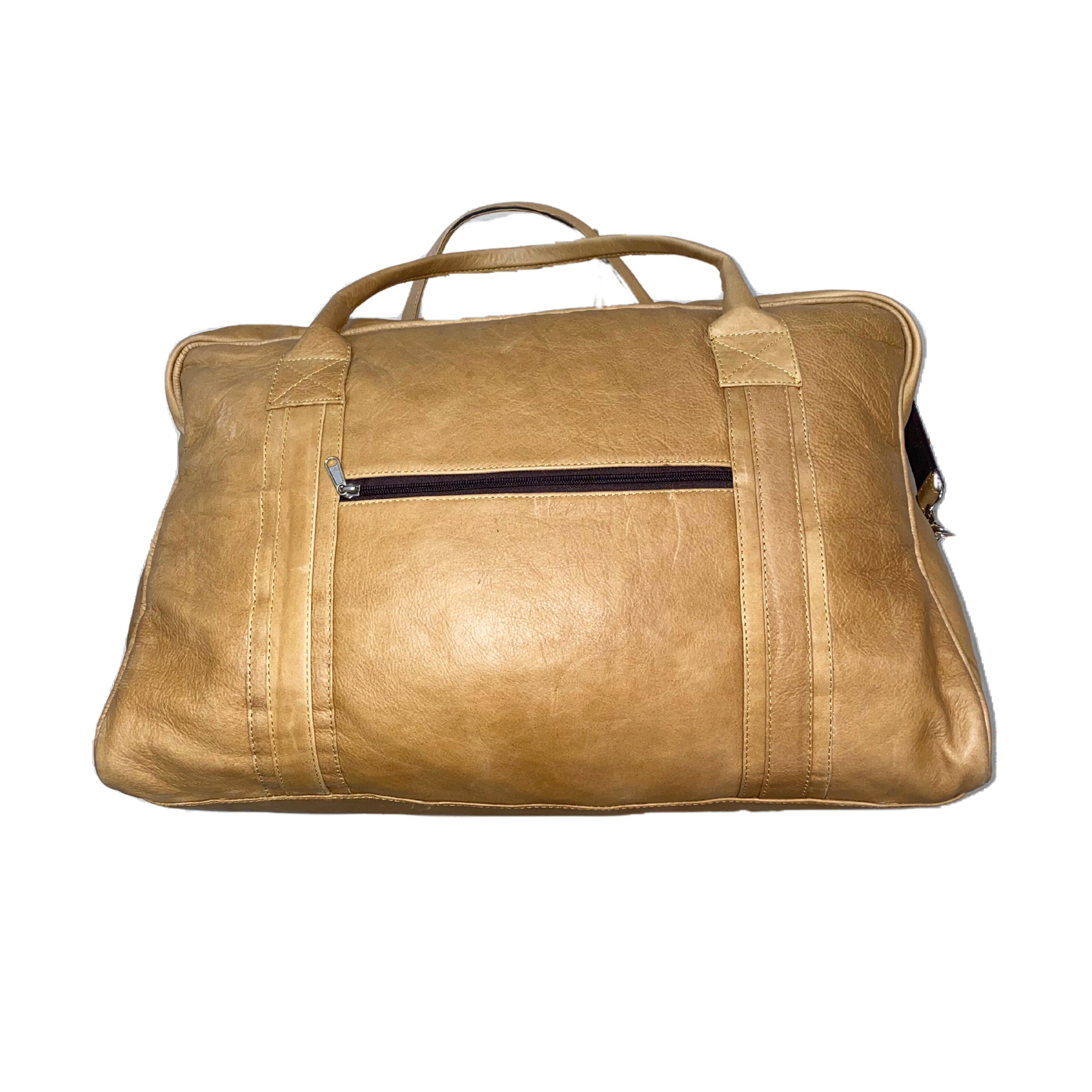 Large Springbok Weekender Leather Luggage Bag