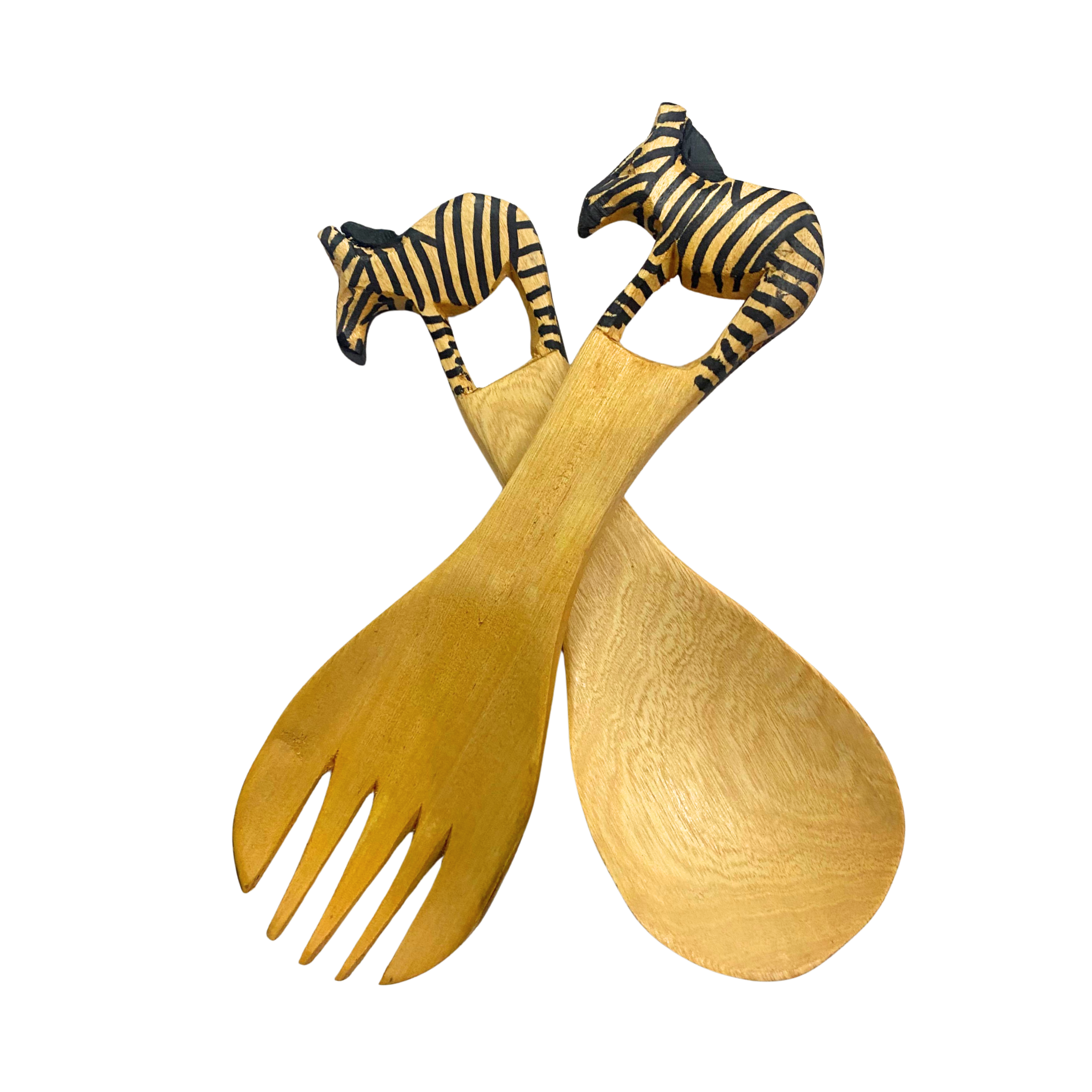 Animal Rosewood Salad Servers
