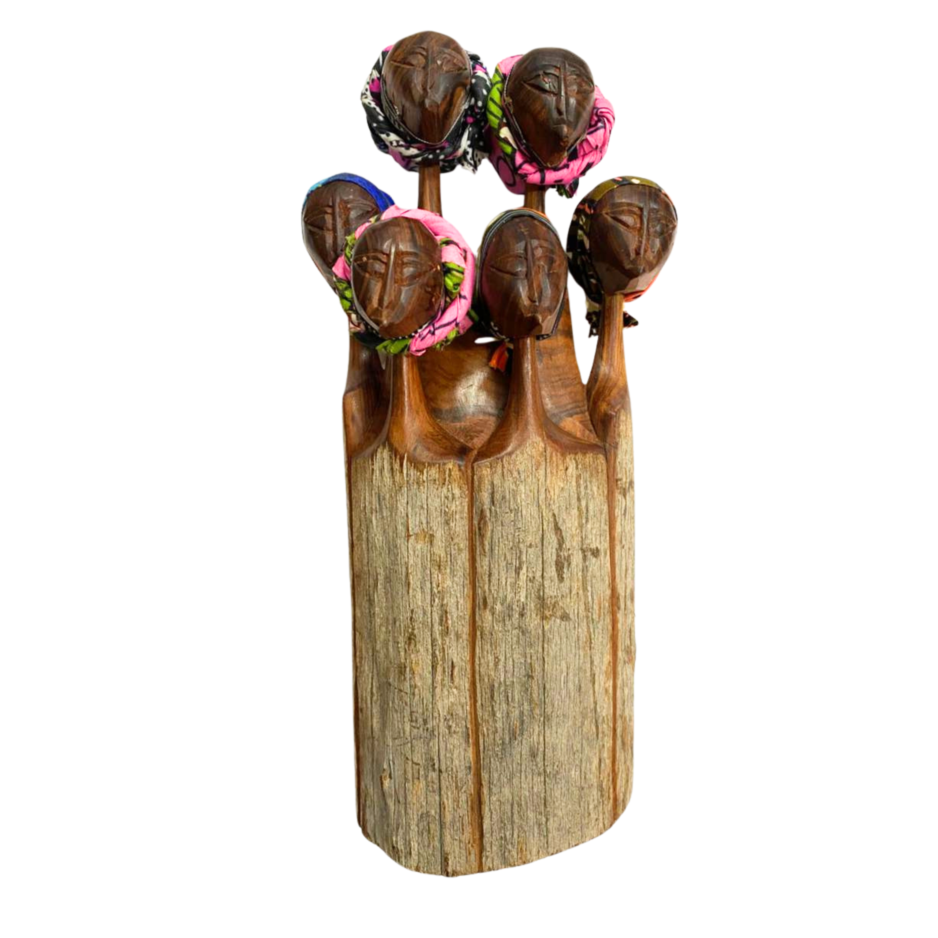 Makonde Tribe Carved Sandalwood Figures