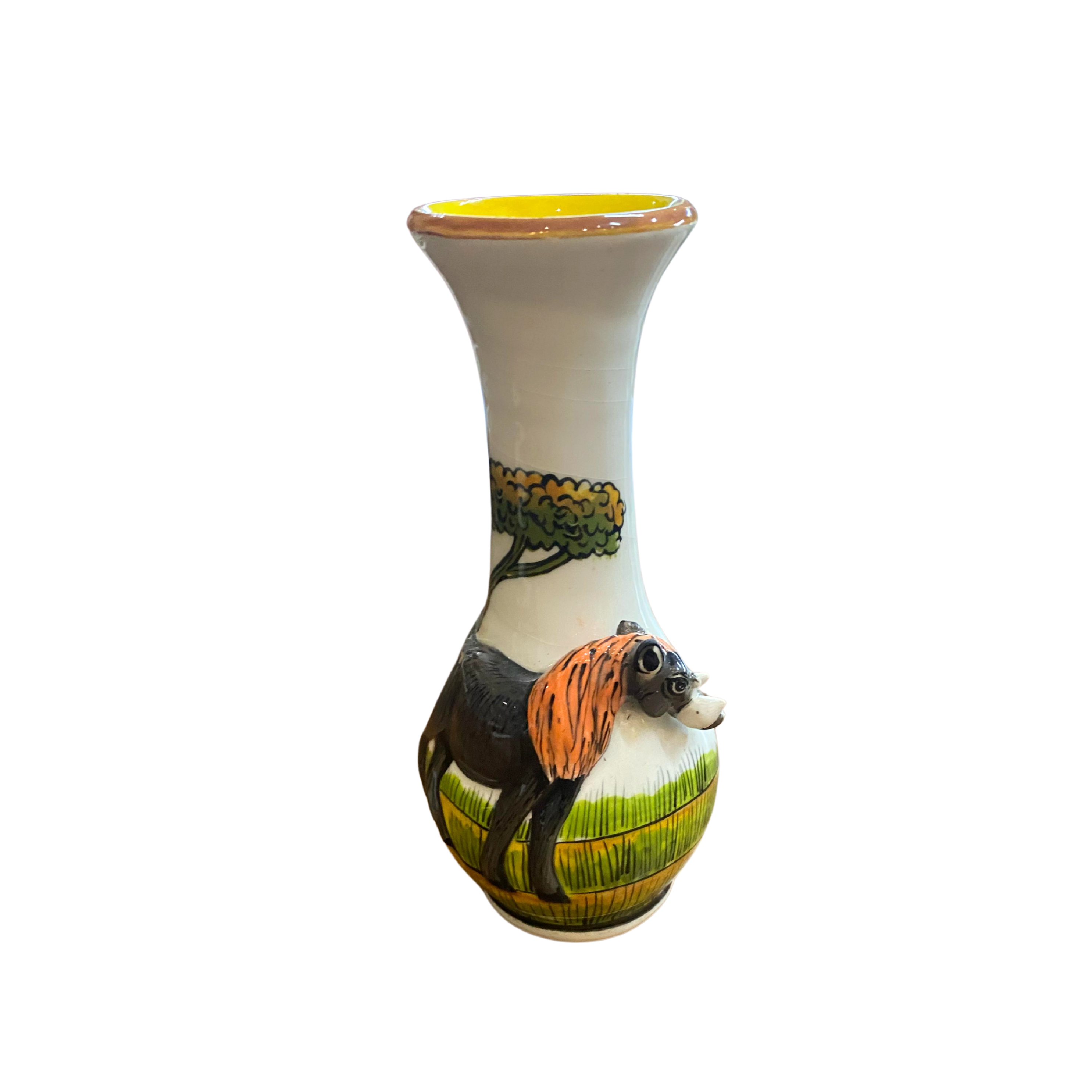 Medium 3D Ceramic Warthog Rose Vase