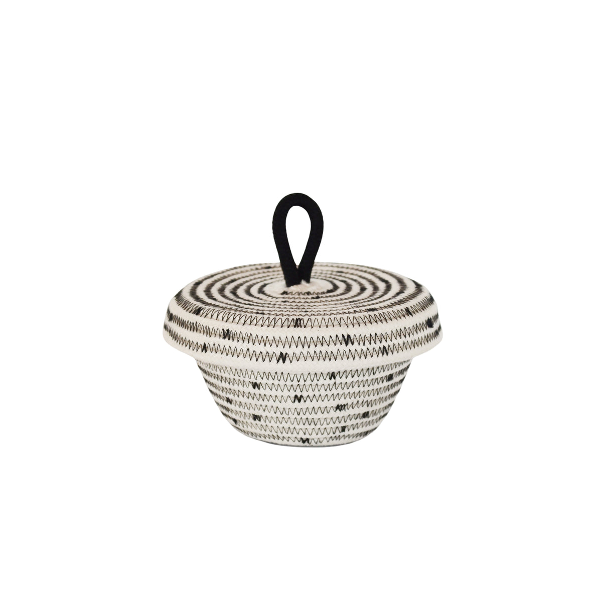 Cotton Woven Petite Lidded Basket (XS)