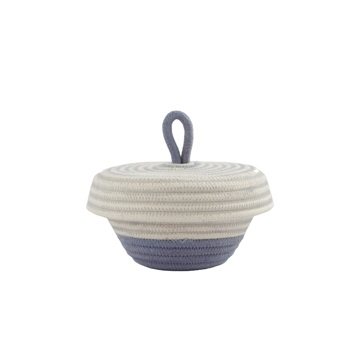 Cotton Woven Petite Lidded Basket (XS)