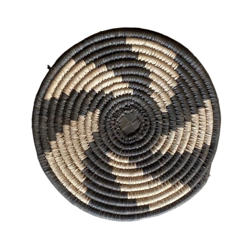 Hand Woven Ilala Palm Placemats (Grey - 4 Pack)