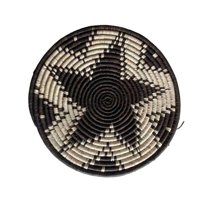 Hand Woven Ilala Palm Placemats (Grey - 4 Pack)