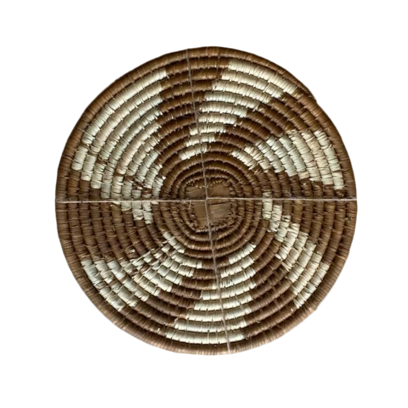 Hand Woven Ilala Palm Placemats (Brown - 4 Pack)