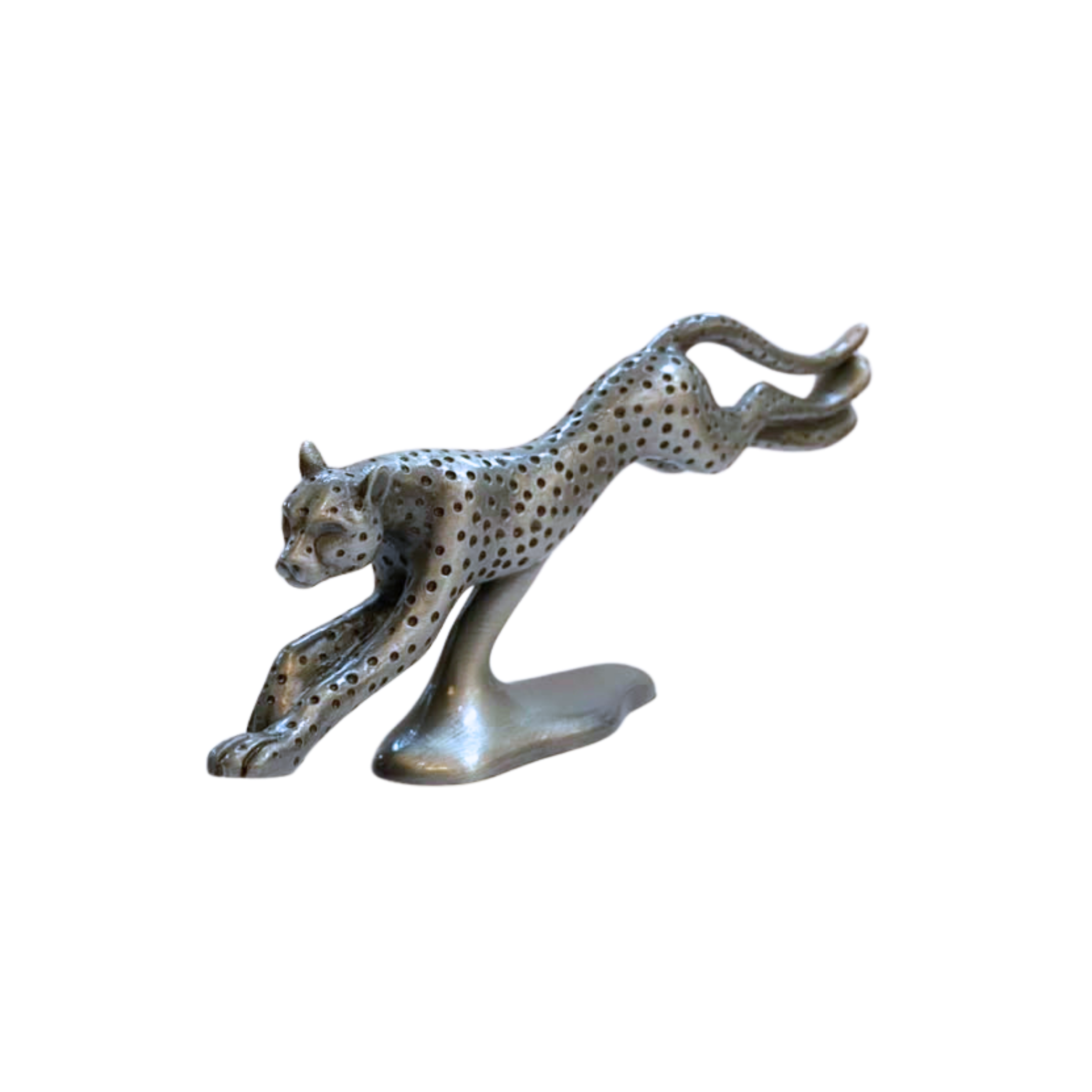 Pewter Cheetah Sculpture