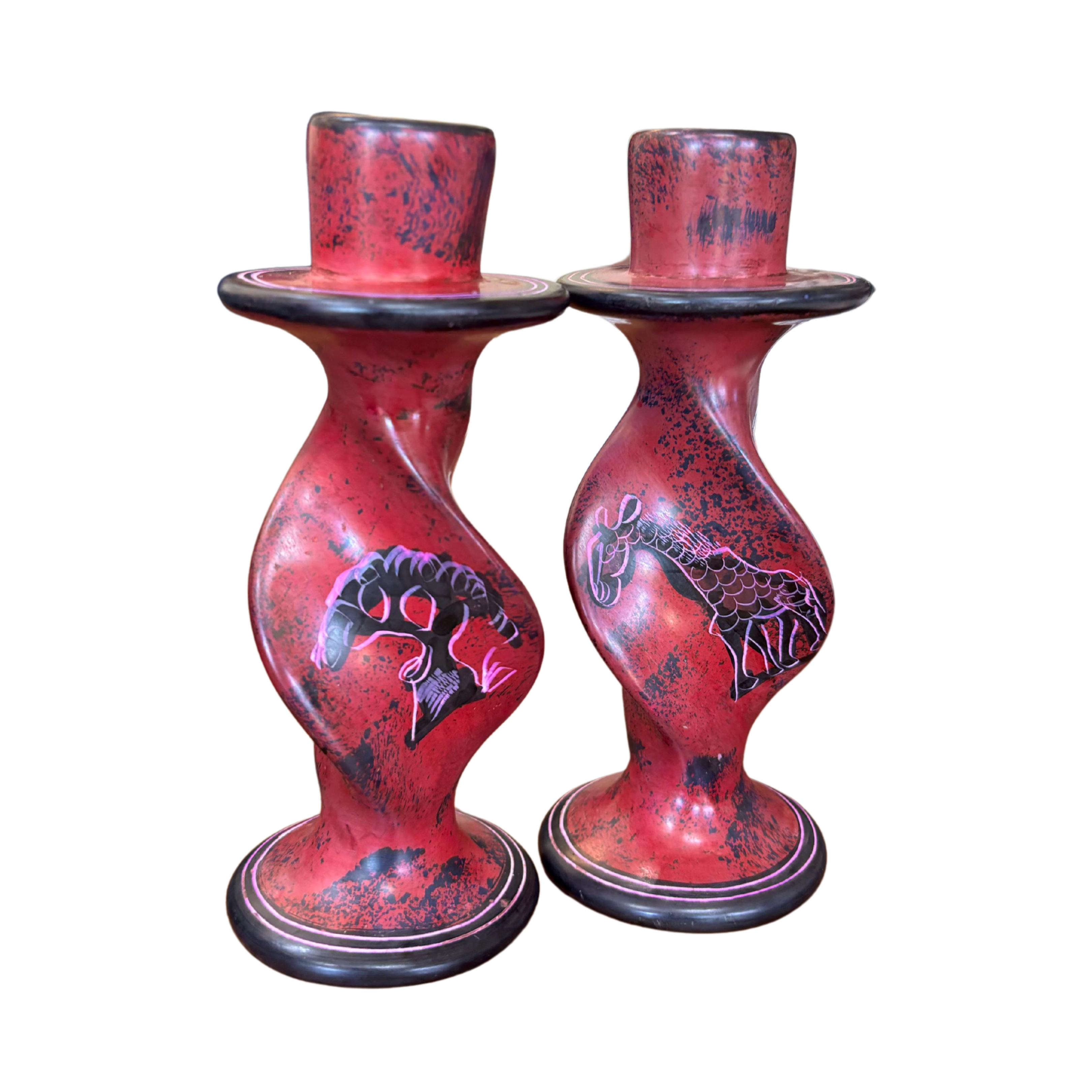 Soapstone Candle Holders (Set)