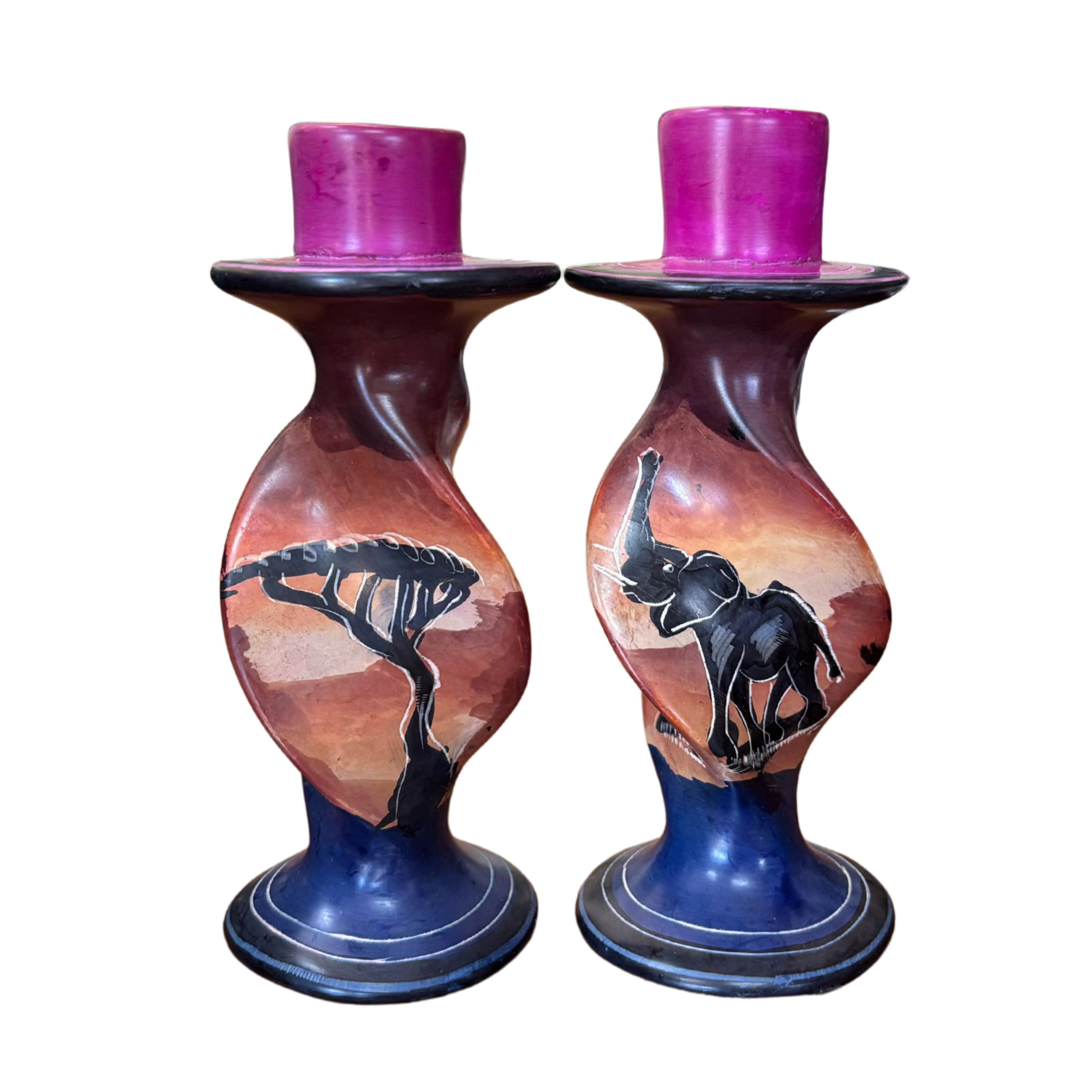 Soapstone Candle Holders (Set)