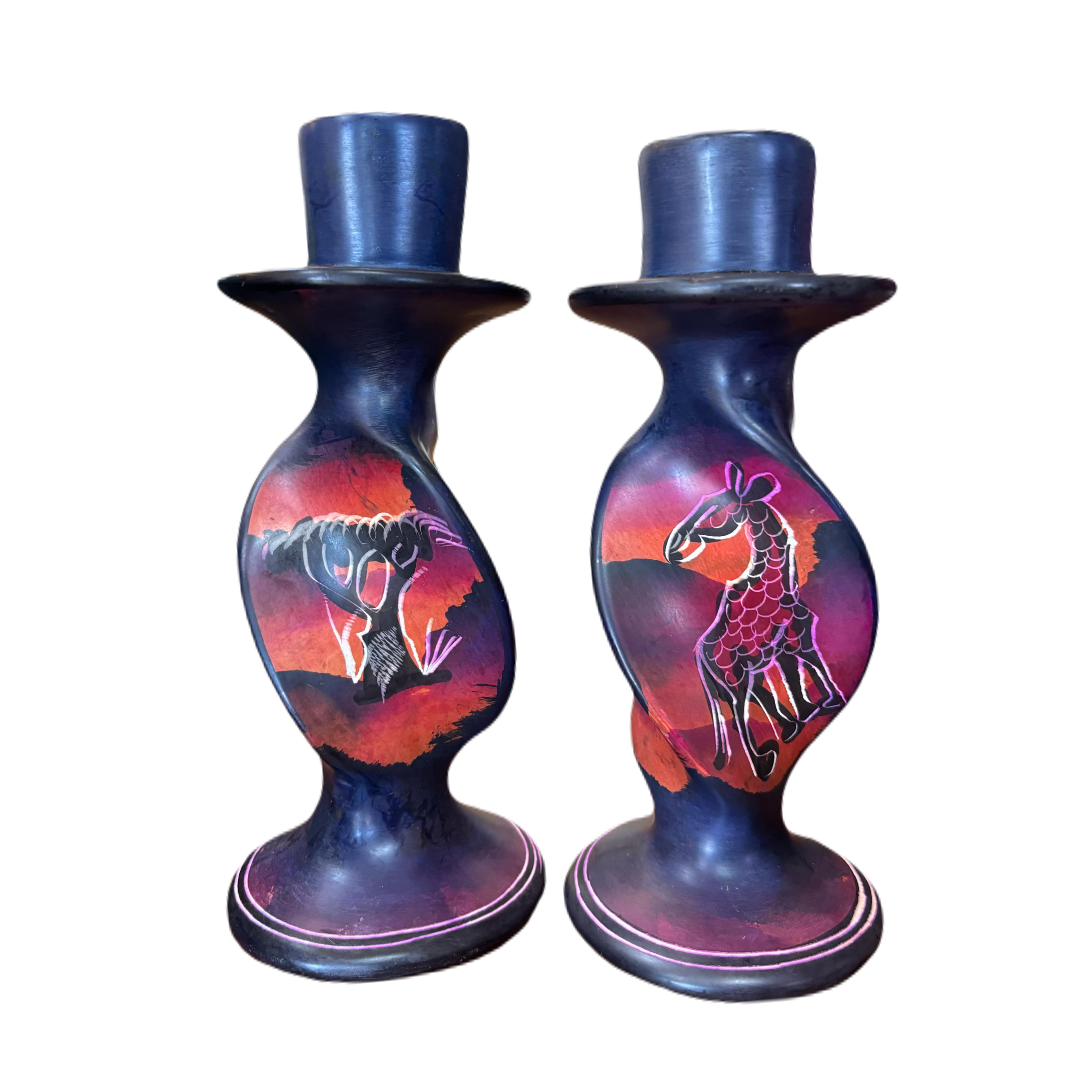 Soapstone Candle Holders (Set)