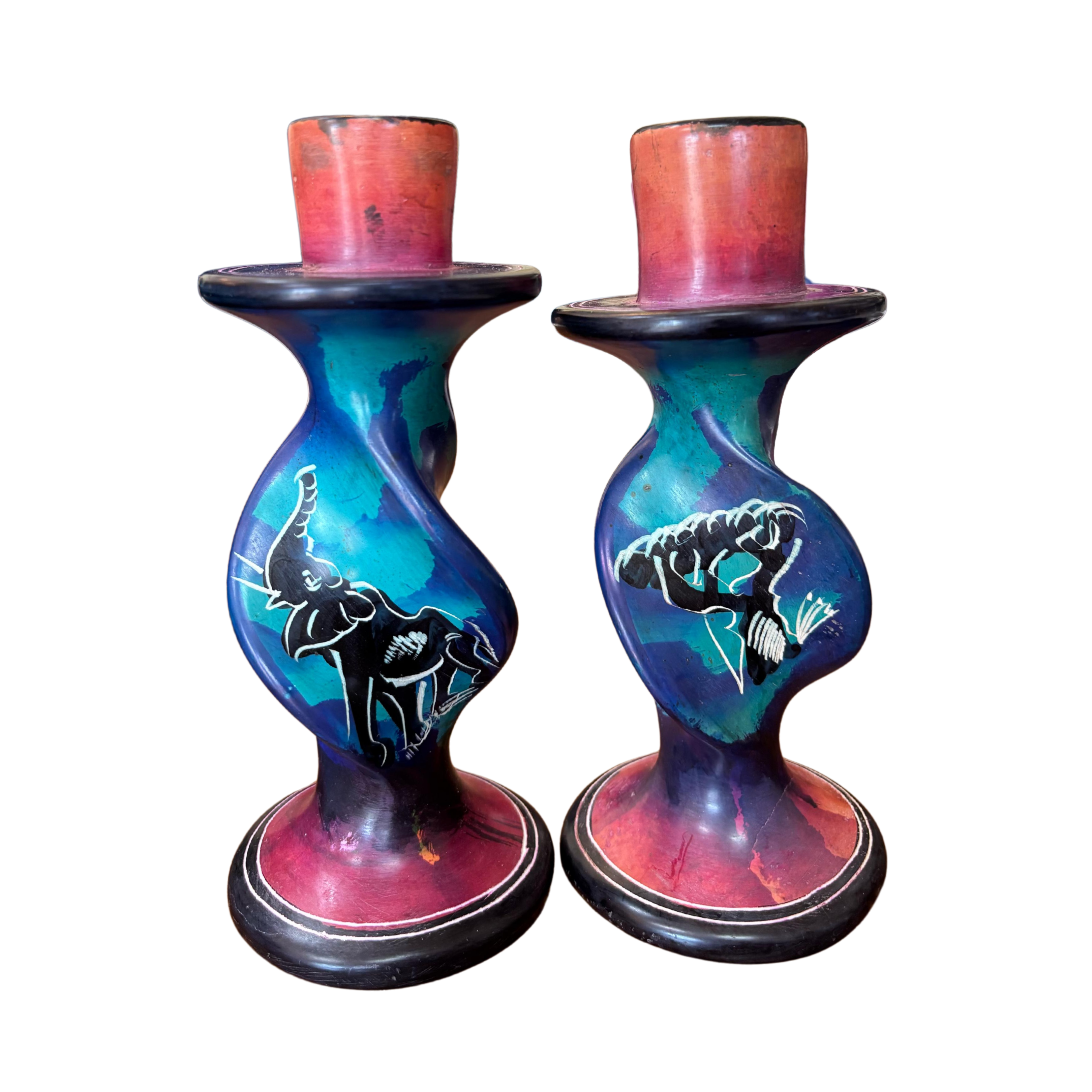 Soapstone Candle Holders (Set)