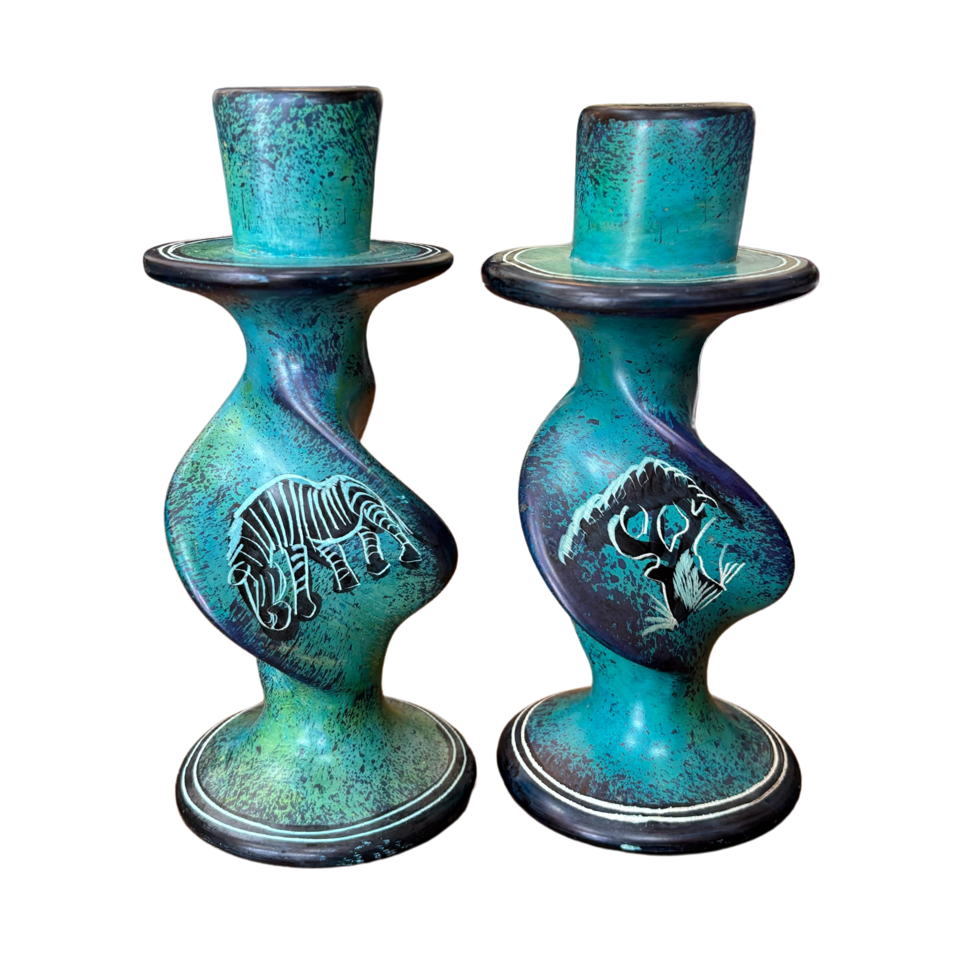 Soapstone Candle Holders (Set)