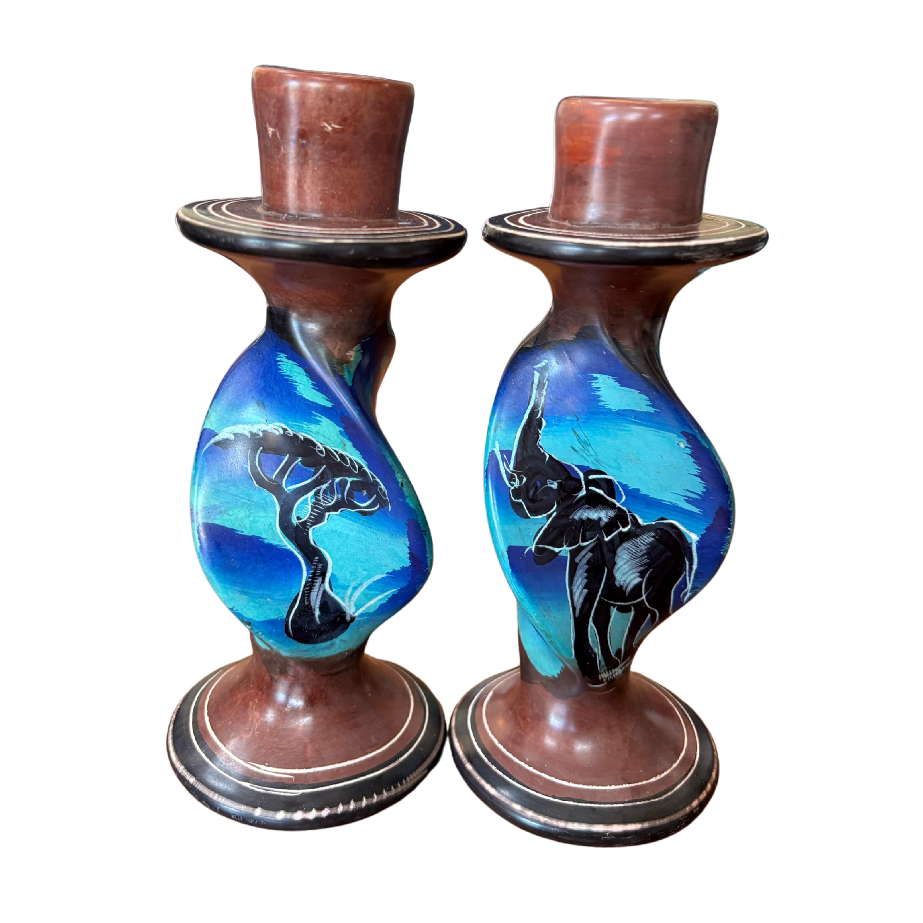 Soapstone Candle Holders (Set)