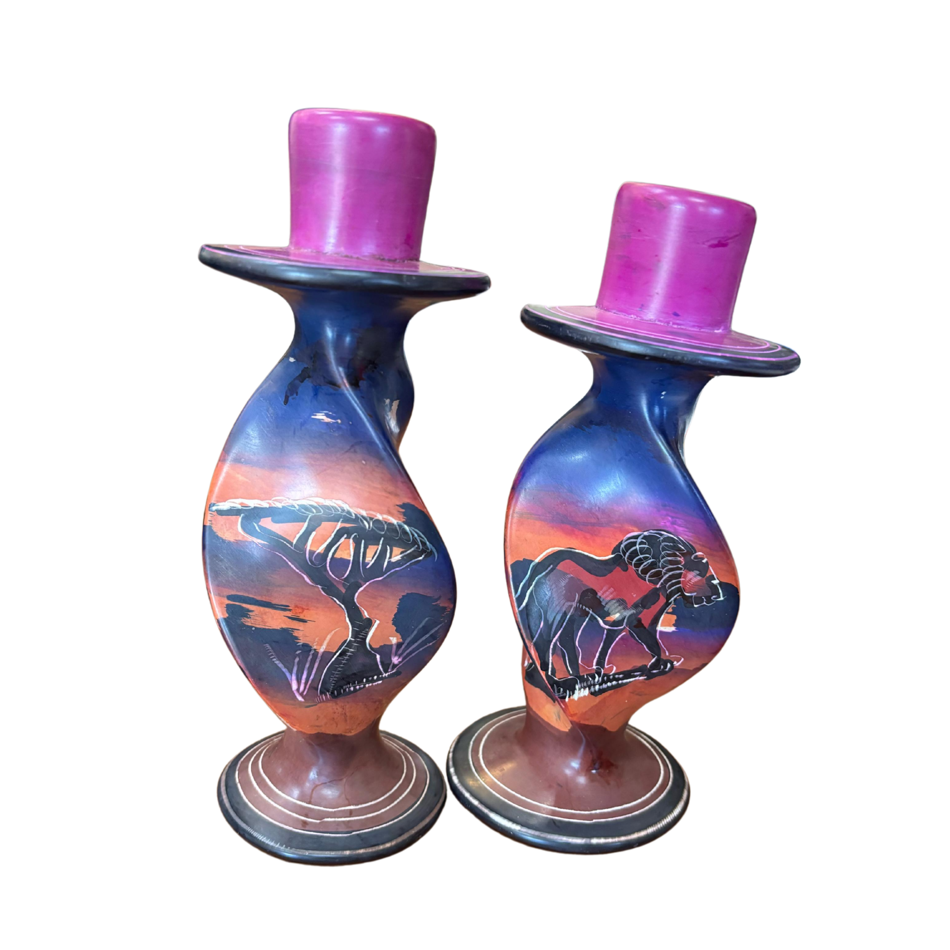 Soapstone Candle Holders (Set)