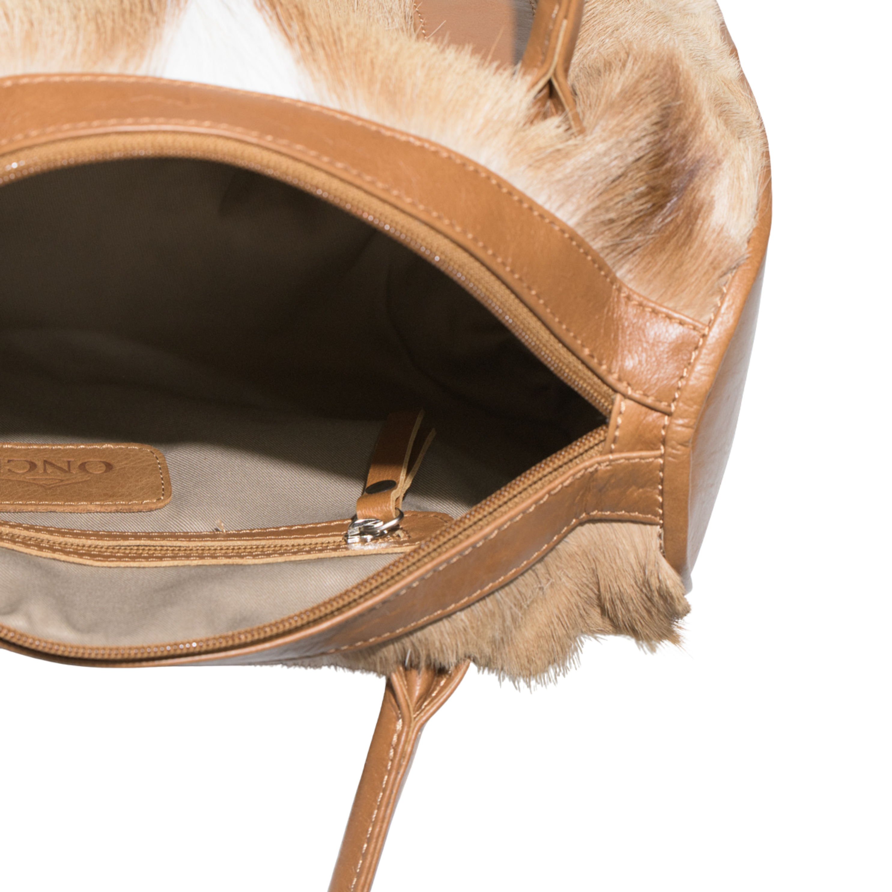 Springbok Leather Tan Barrel Handbag - Franki