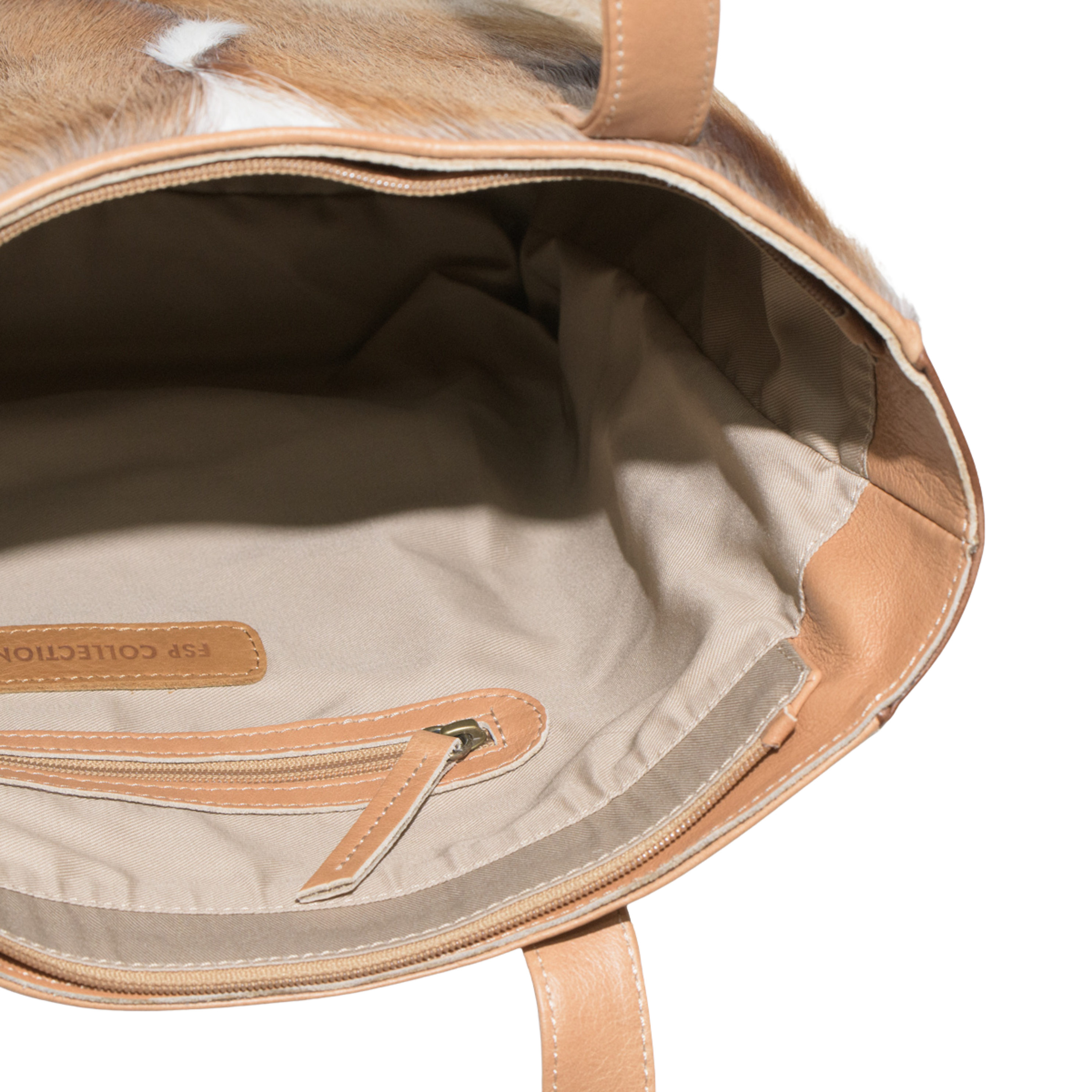 Springbok Leather Tan Tote Handbag - Charlene