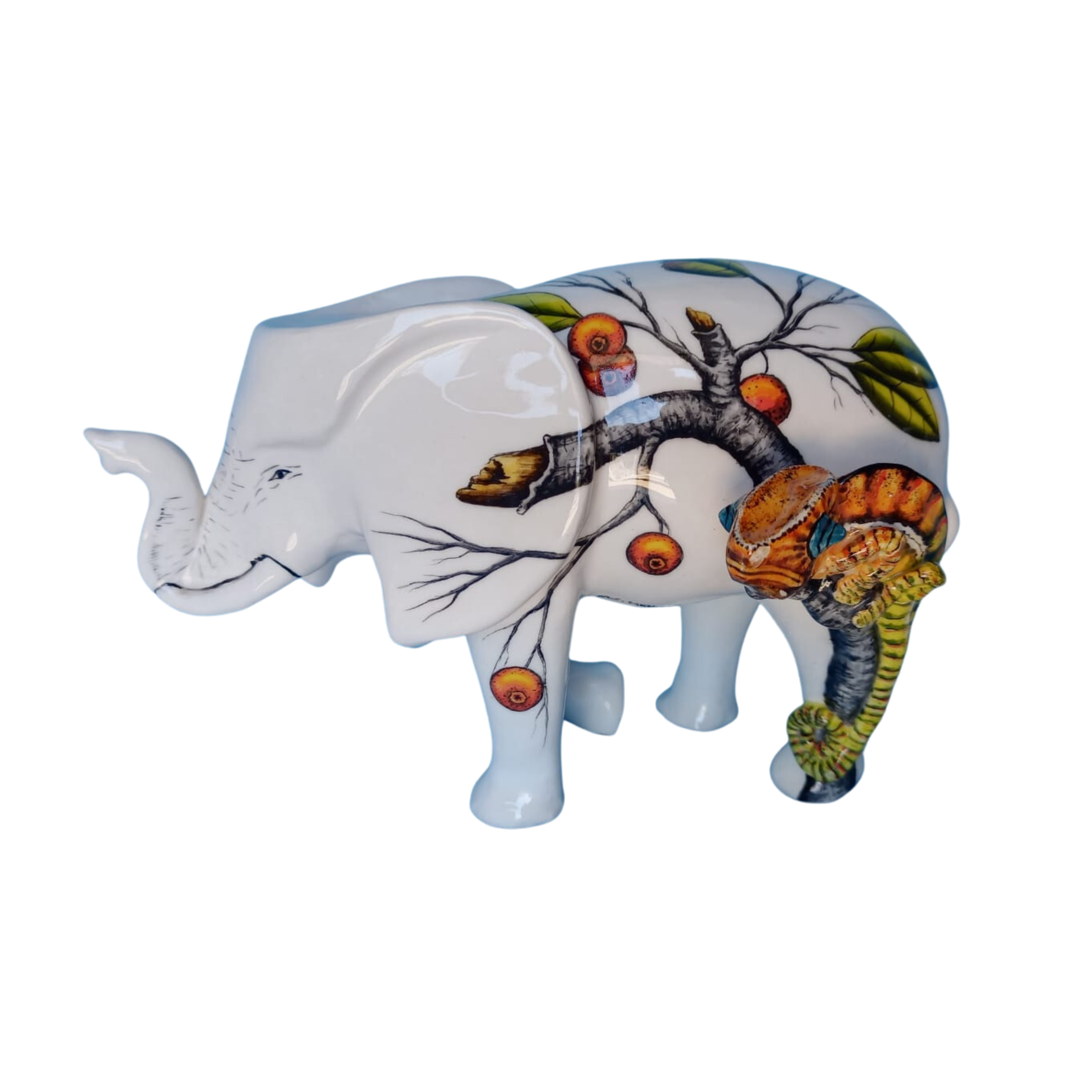 Ceramic Elephant Sculpture